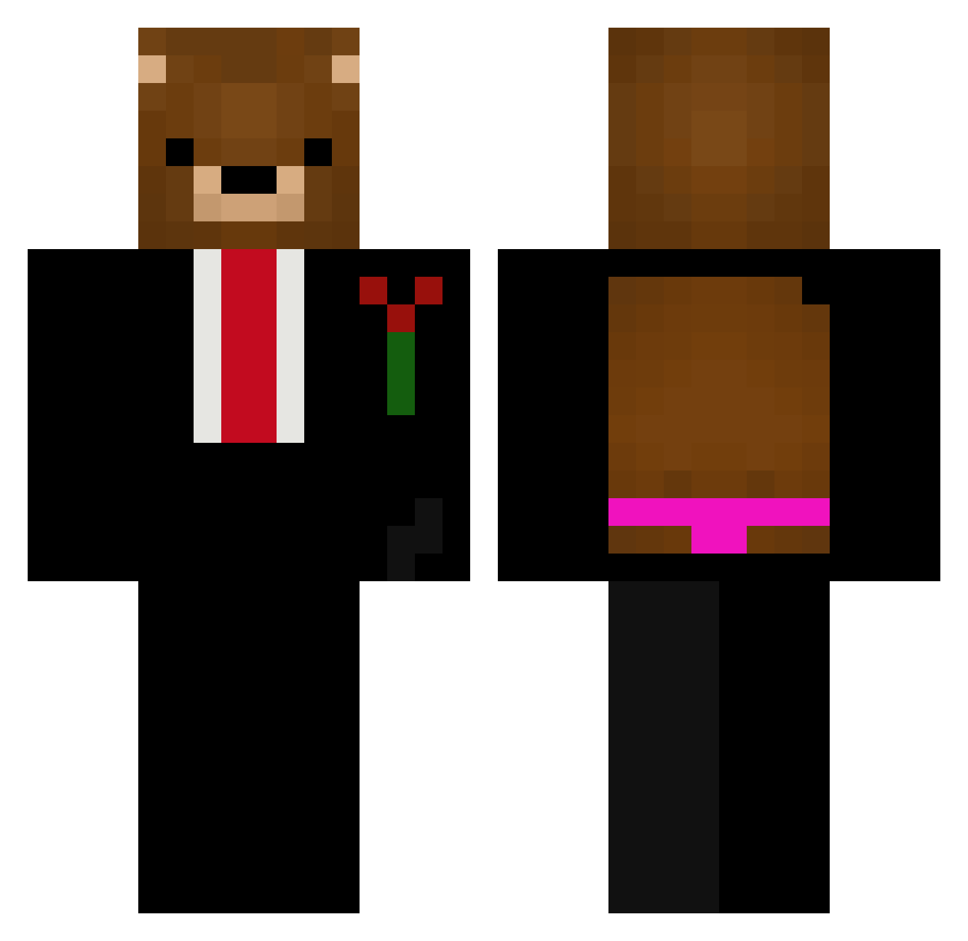 Szymi_67 Minecraft skin, front and back view