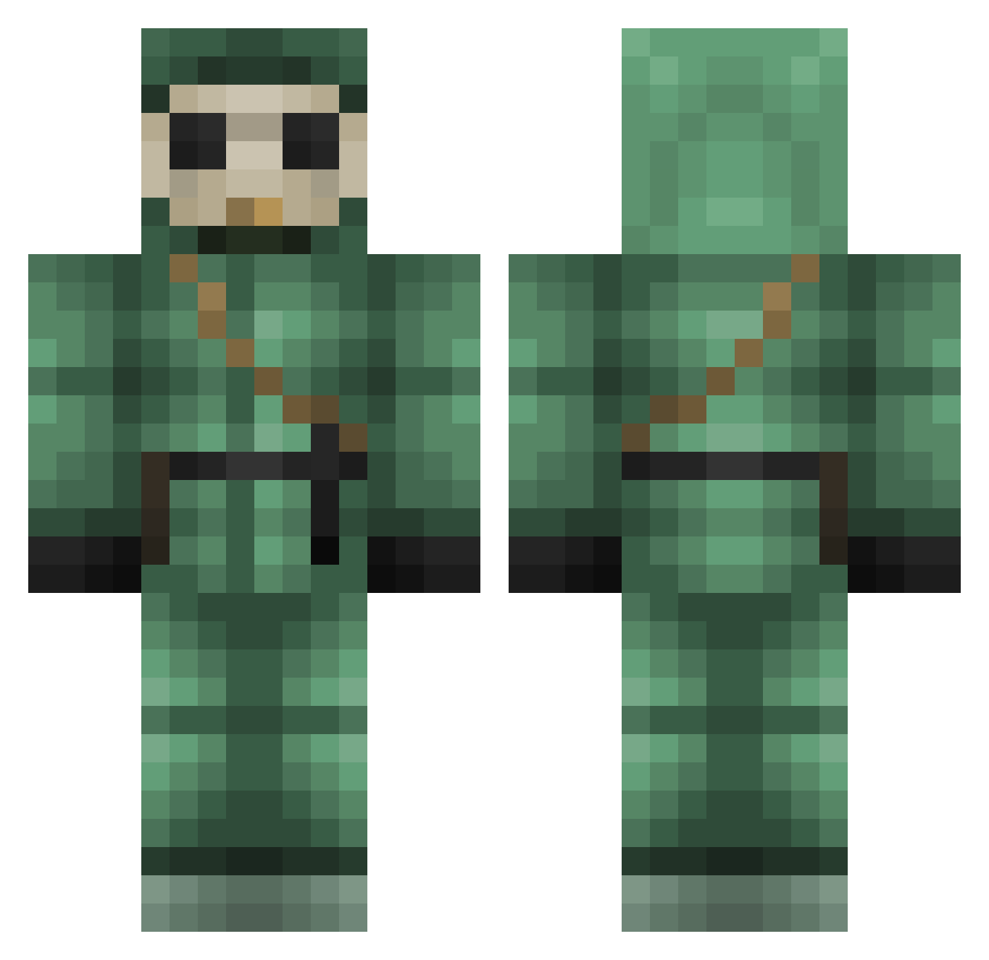 KoVoTic_ Minecraft skin, front and back view