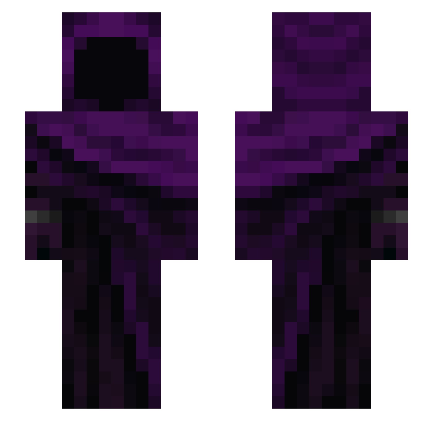 Ventex3032 Minecraft skin, front and back view