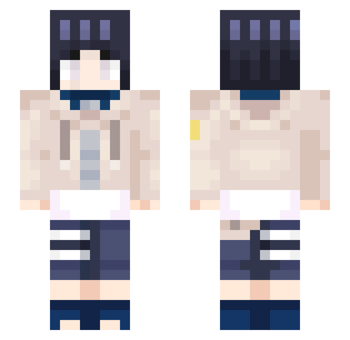 XDDO_ Minecraft skin, front and back view