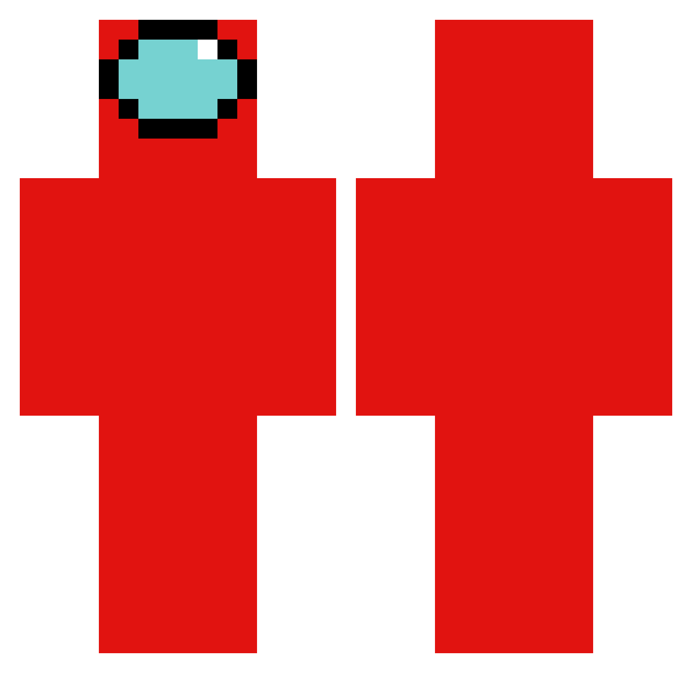TheFalconlazer Minecraft skin, front and back view