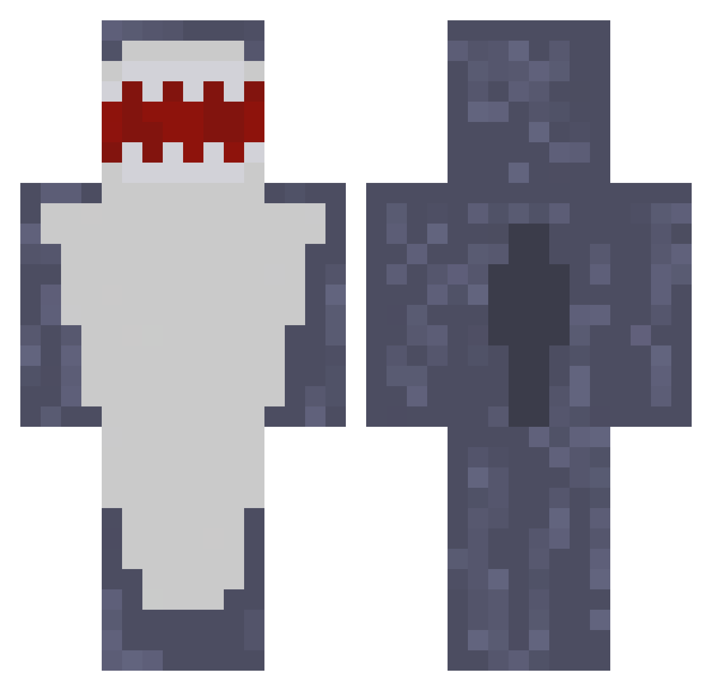 0xtkpiq45 Minecraft skin, front and back view