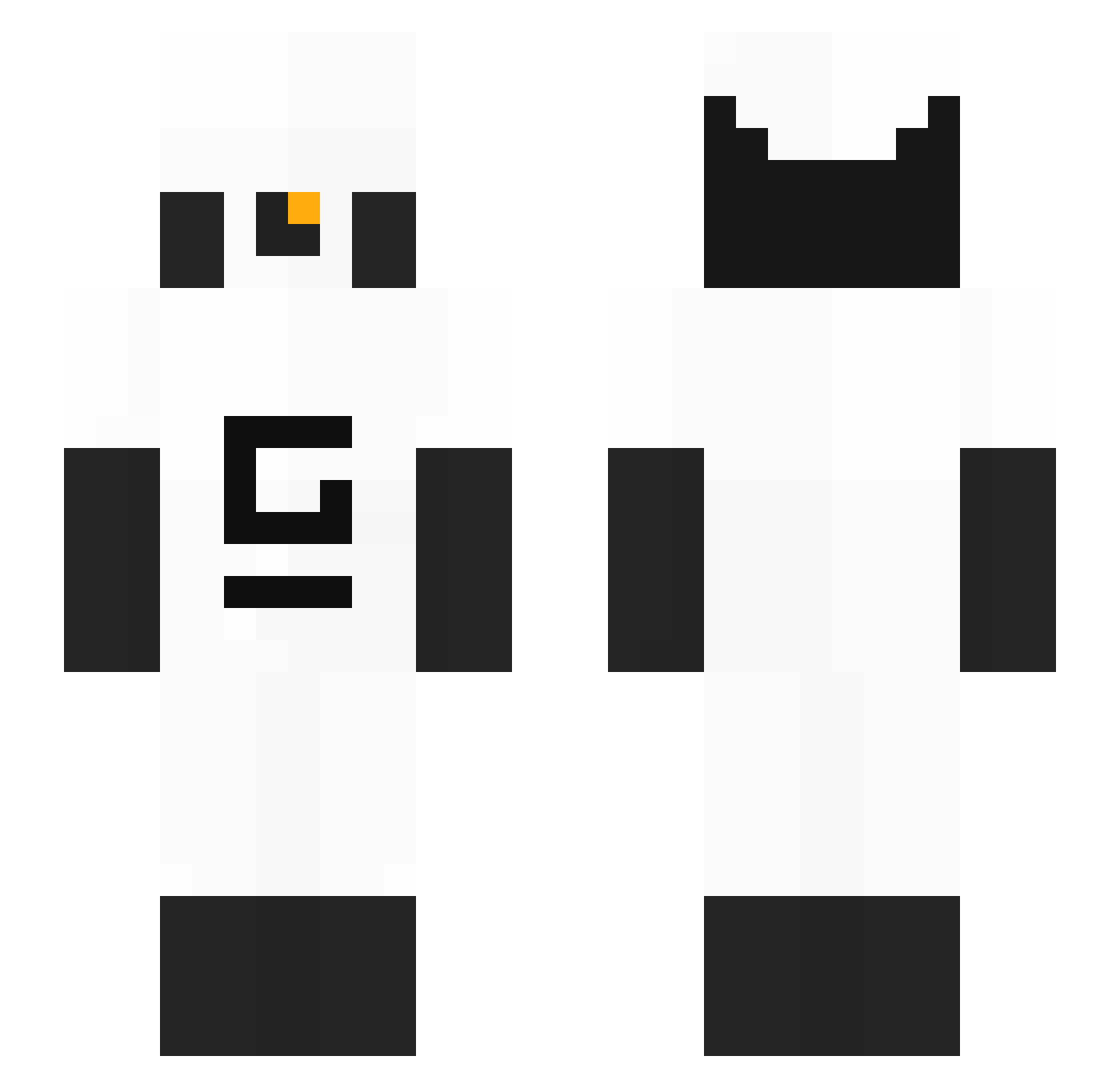 JOJOBLUE121 Minecraft skin, front and back view