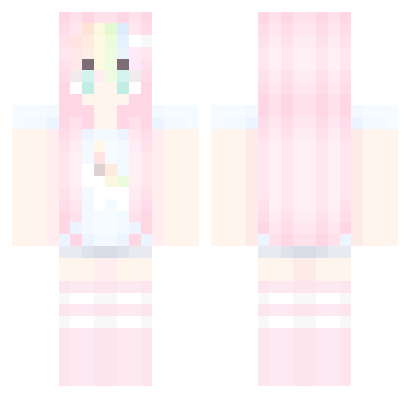 3miy Minecraft skin, front and back view