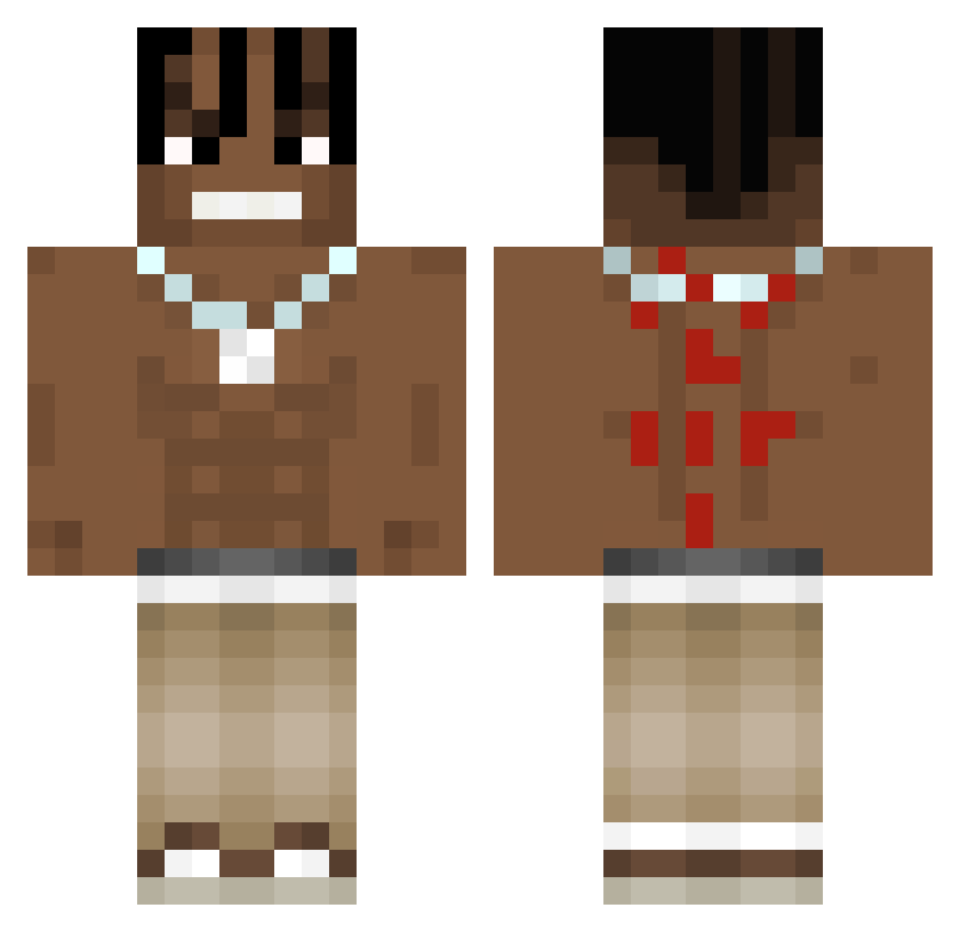 Relmz_ Minecraft skin, front and back view