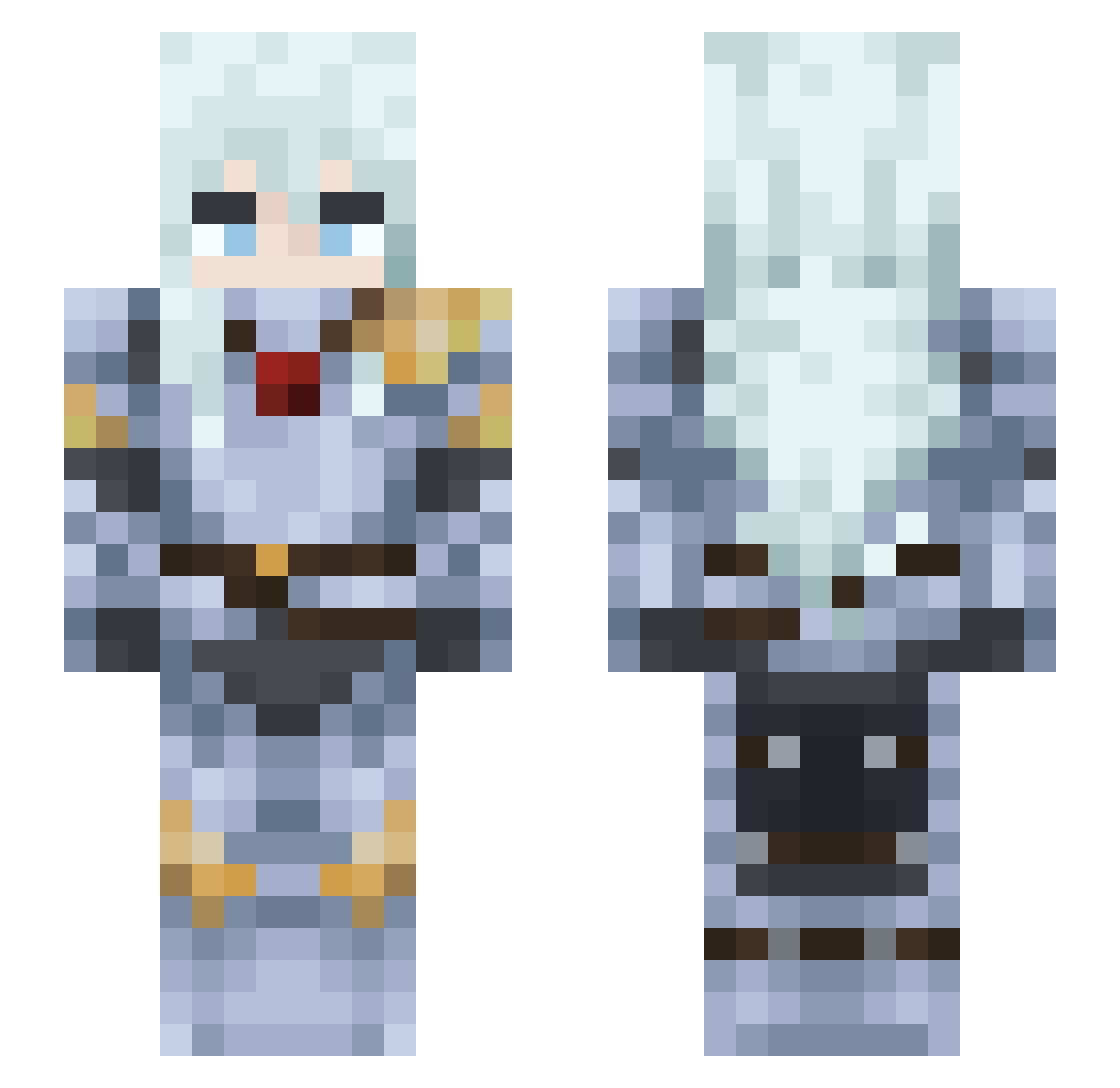 Frammmbs Minecraft skin, front and back view