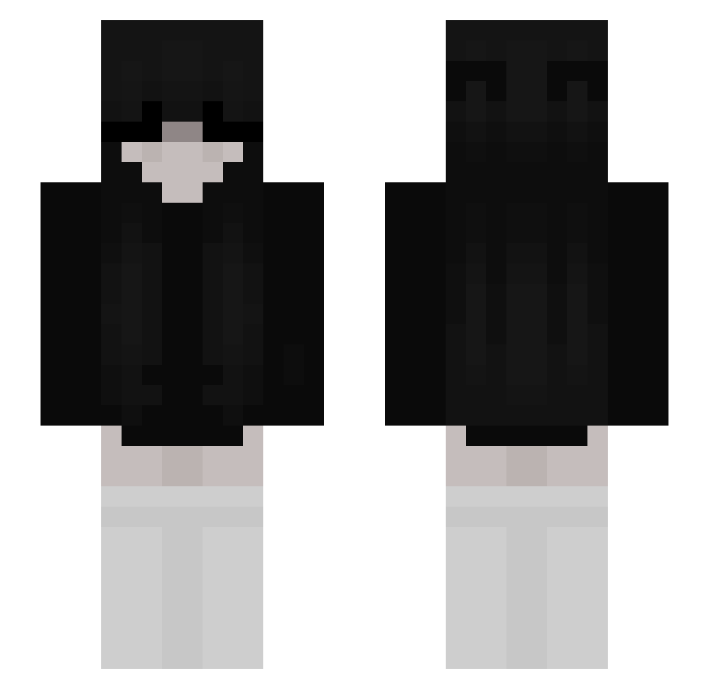 SannePanne_ Minecraft skin, front and back view