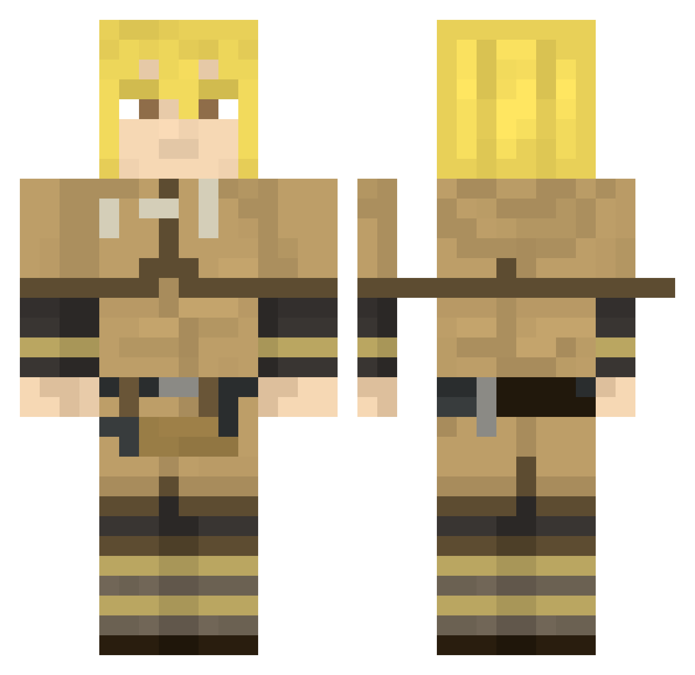 tweeeppp Minecraft skin, front and back view