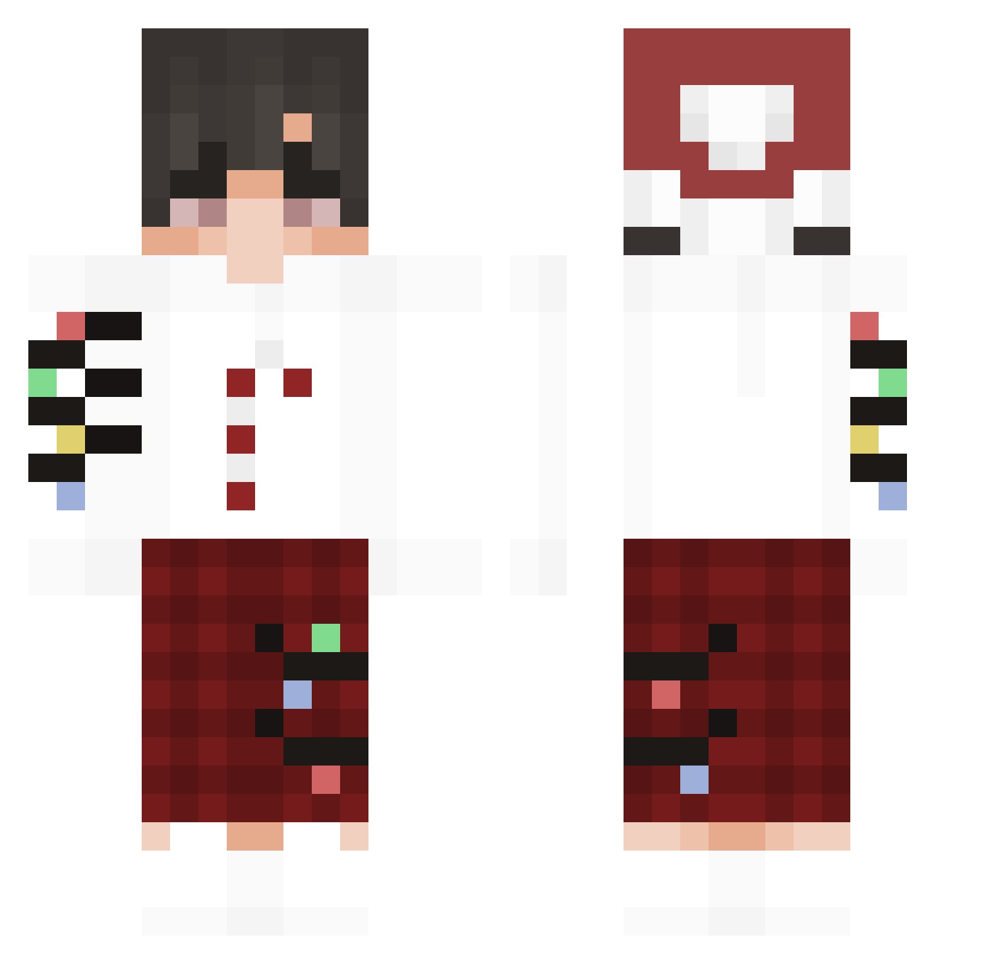 Swaagkkjk Minecraft skin, front and back view