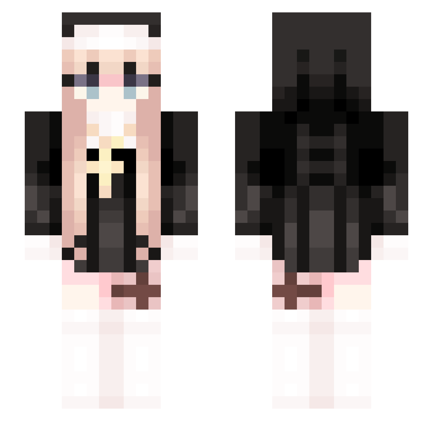 van44priz0 Minecraft skin, front and back view