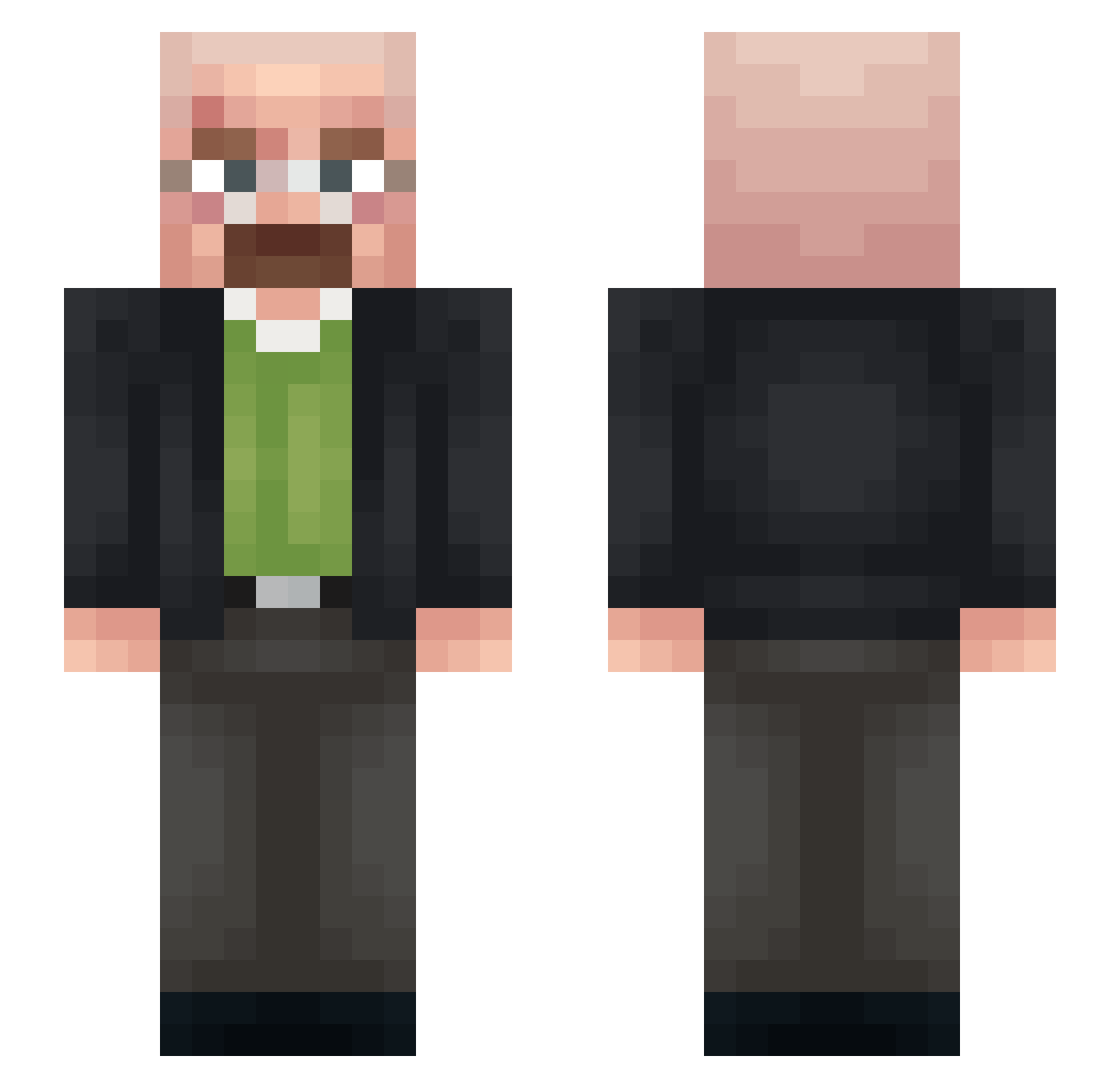 starr3n Minecraft skin, front and back view