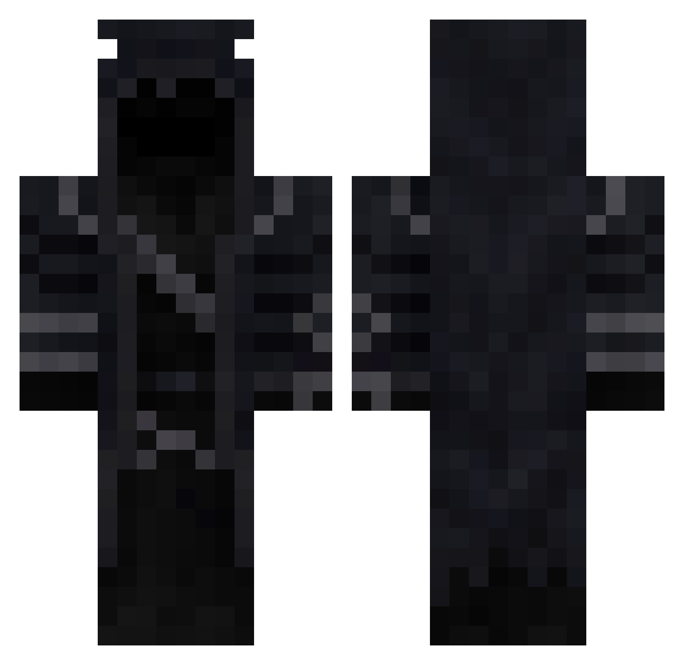 DamonMorningstar Minecraft skin, front and back view