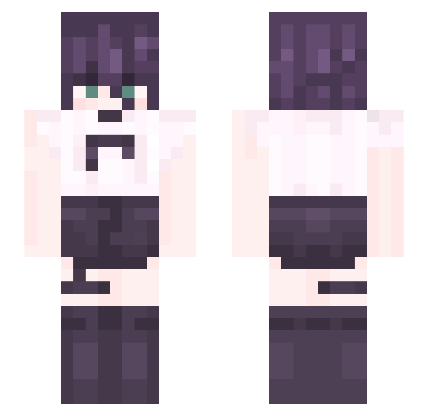 EpicFai1ure Minecraft skin, front and back view