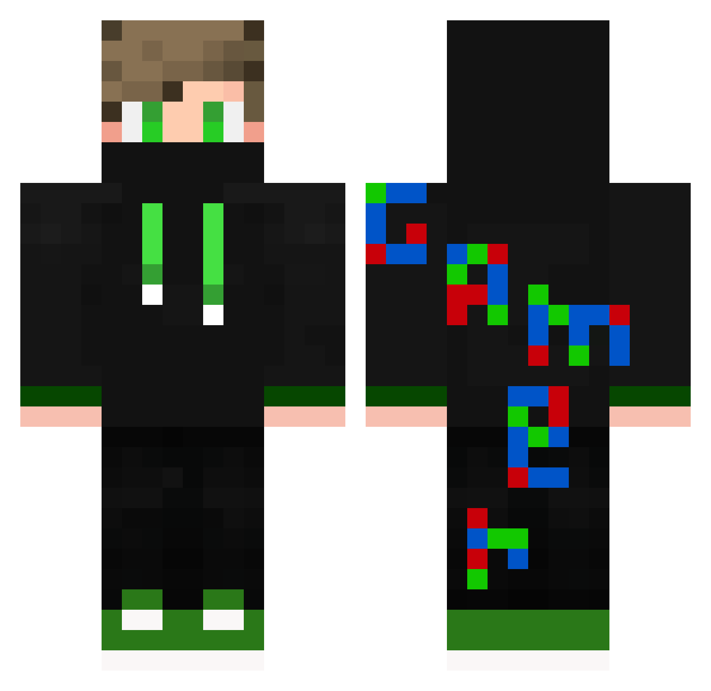 TheThiefyo Minecraft skin, front and back view