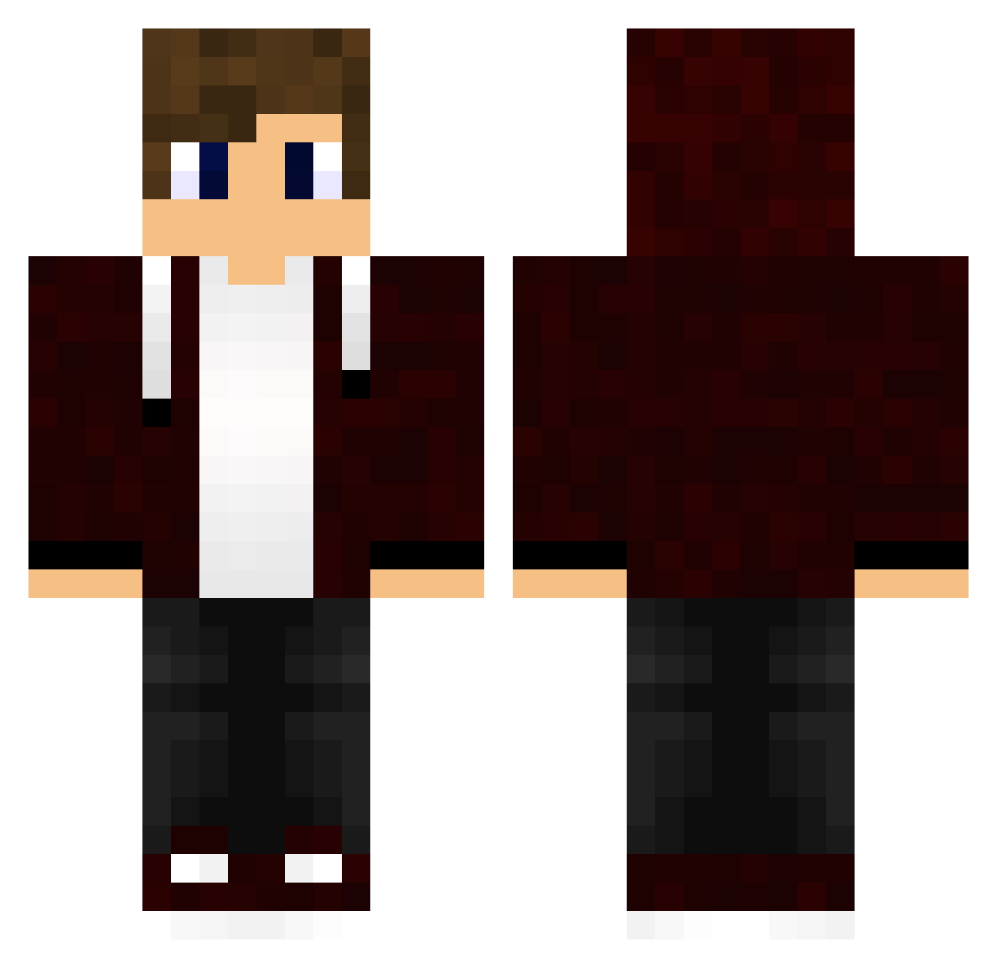 Salty_Shay Minecraft skin, front and back view
