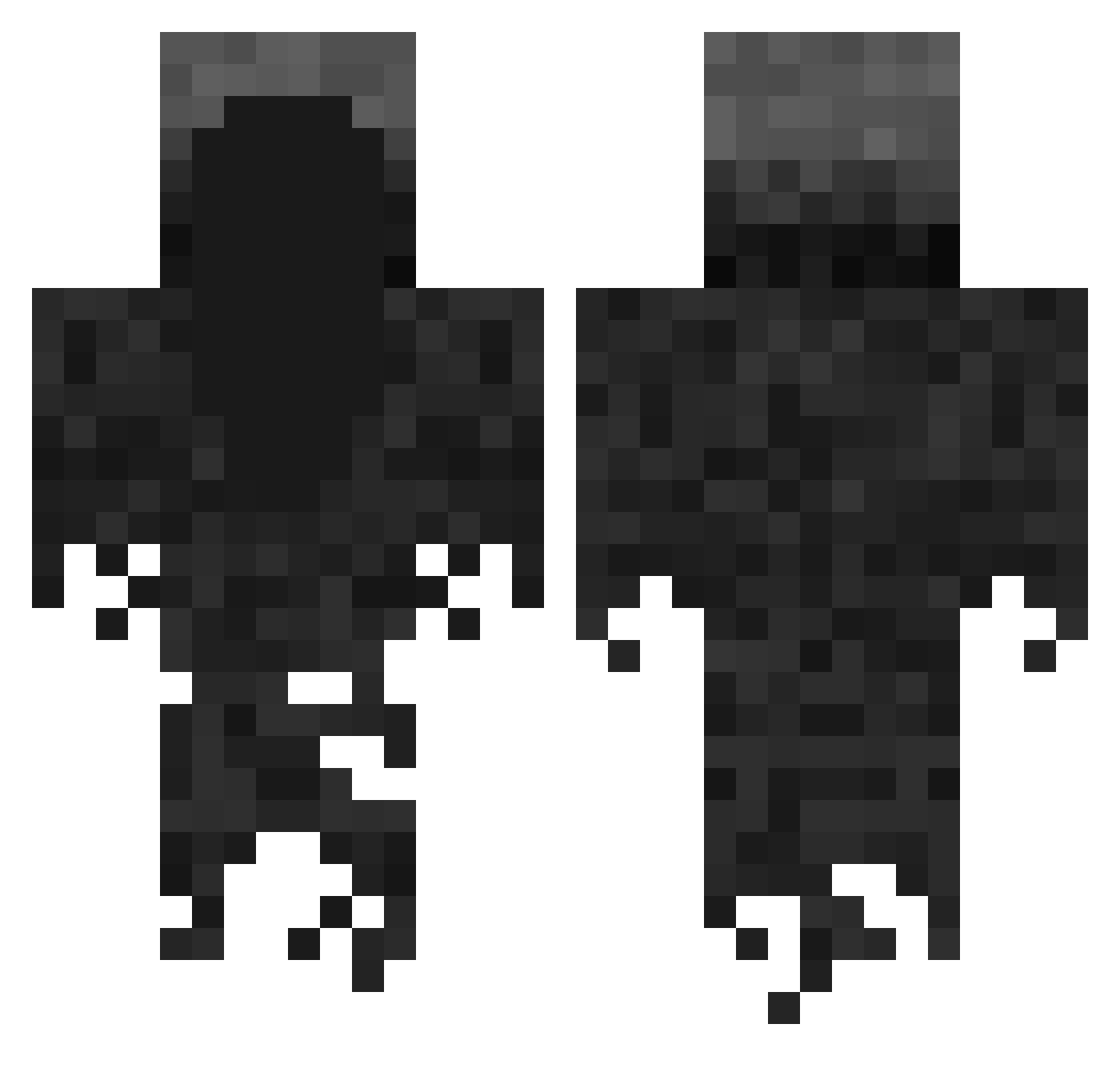 MissBananaGawk Minecraft skin, front and back view