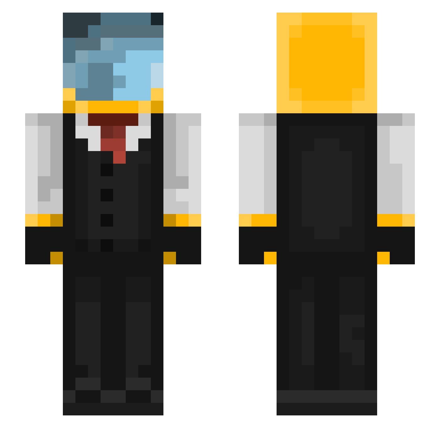 VisualSauce5867 Minecraft skin, front and back view