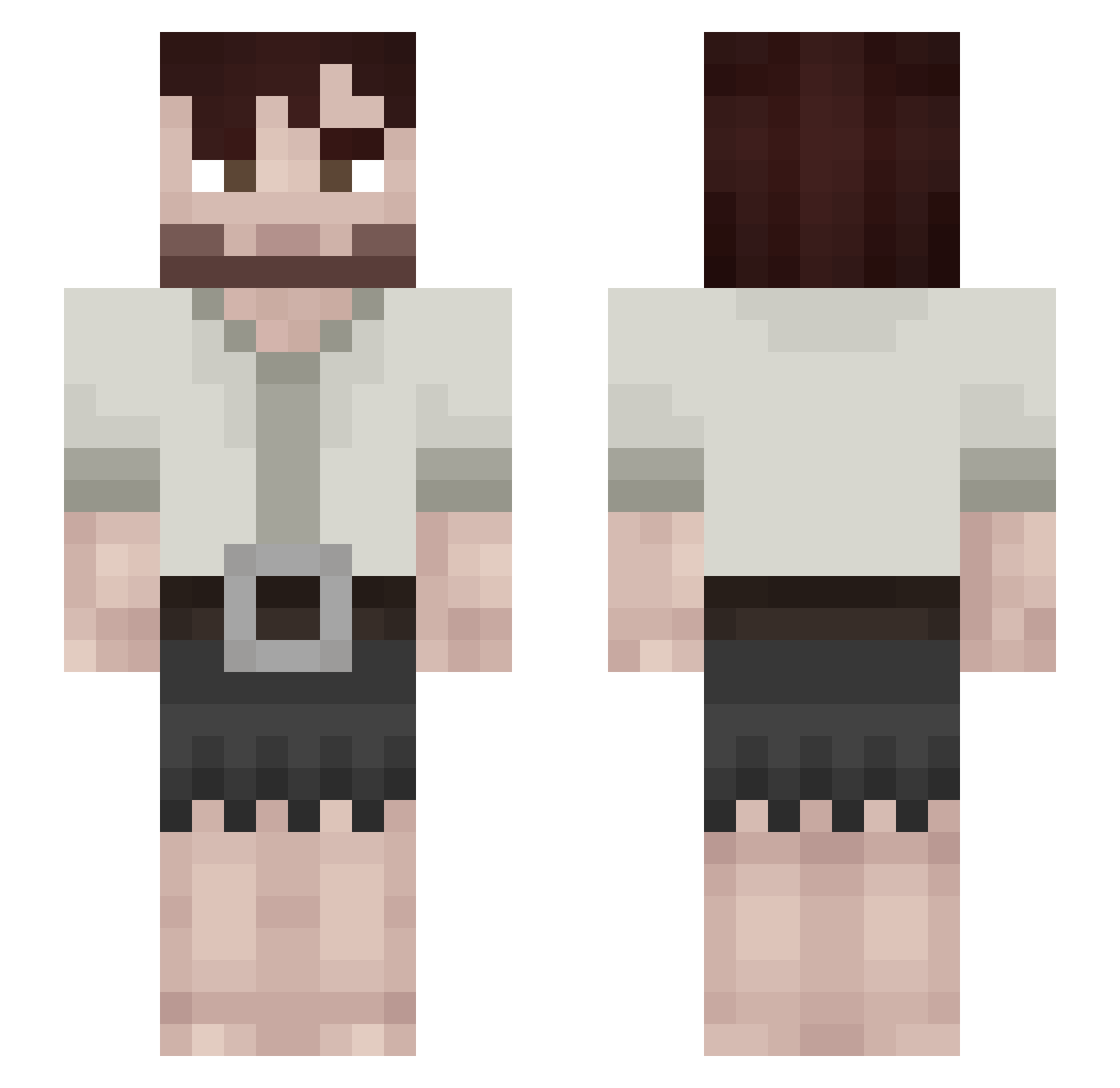 venomfangc4 Minecraft skin, front and back view
