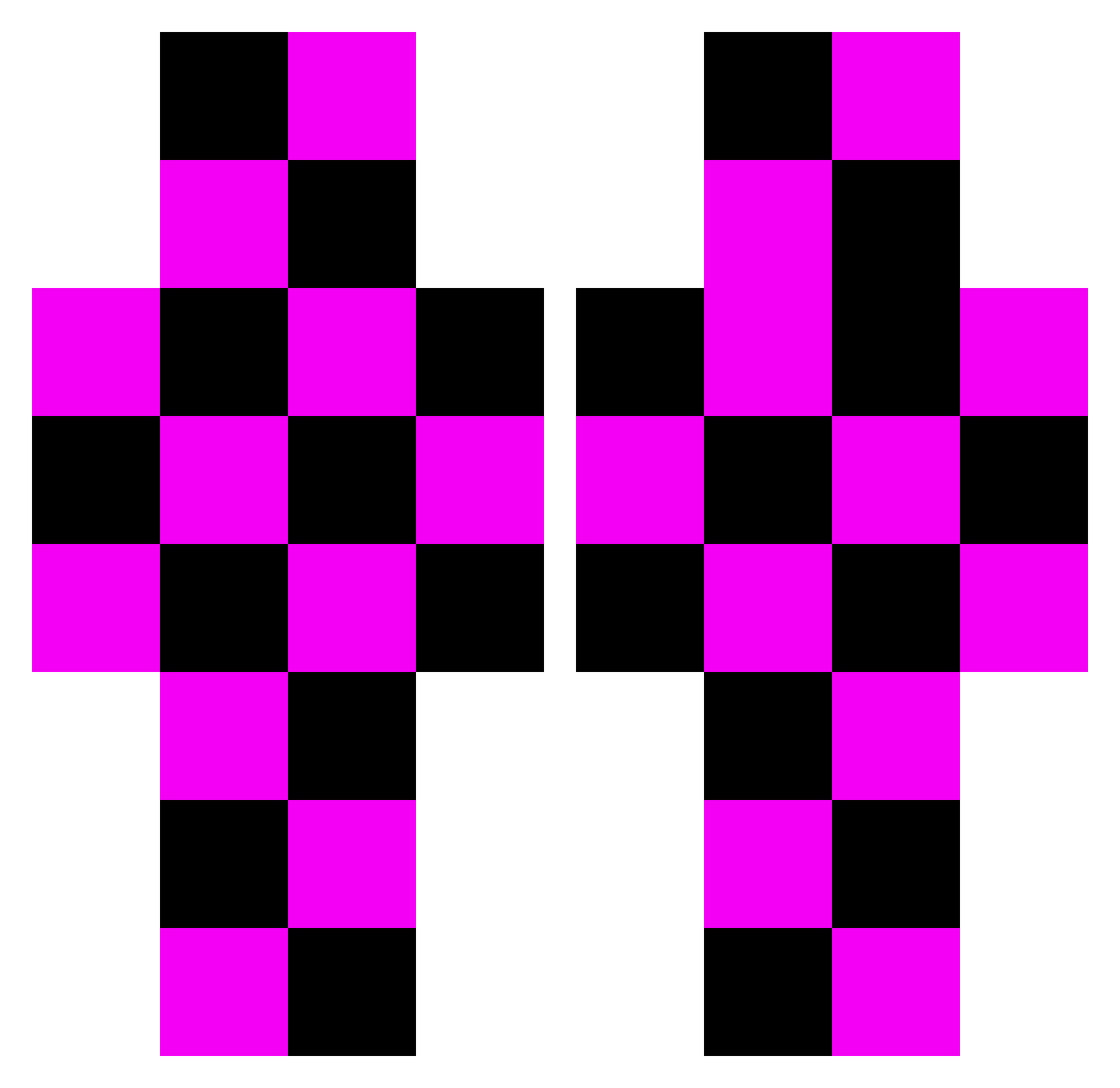 SwipersWiper Minecraft skin, front and back view