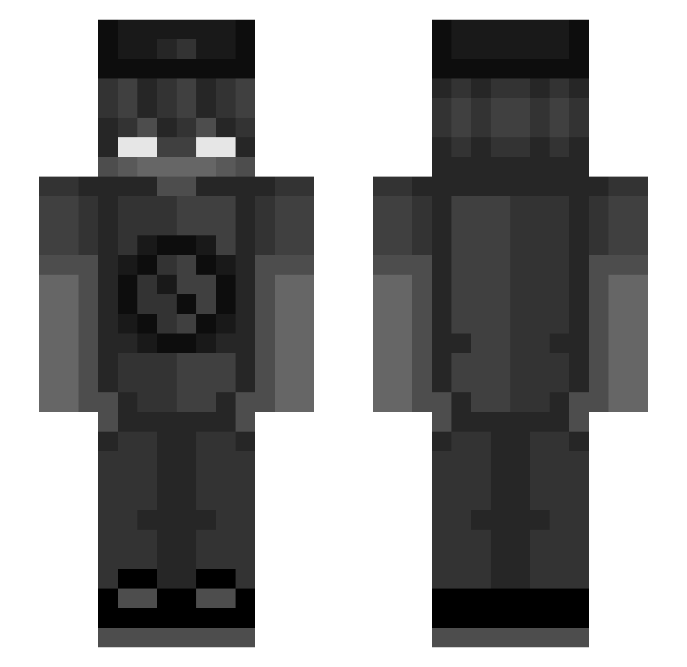 xJoshua Minecraft skin, front and back view