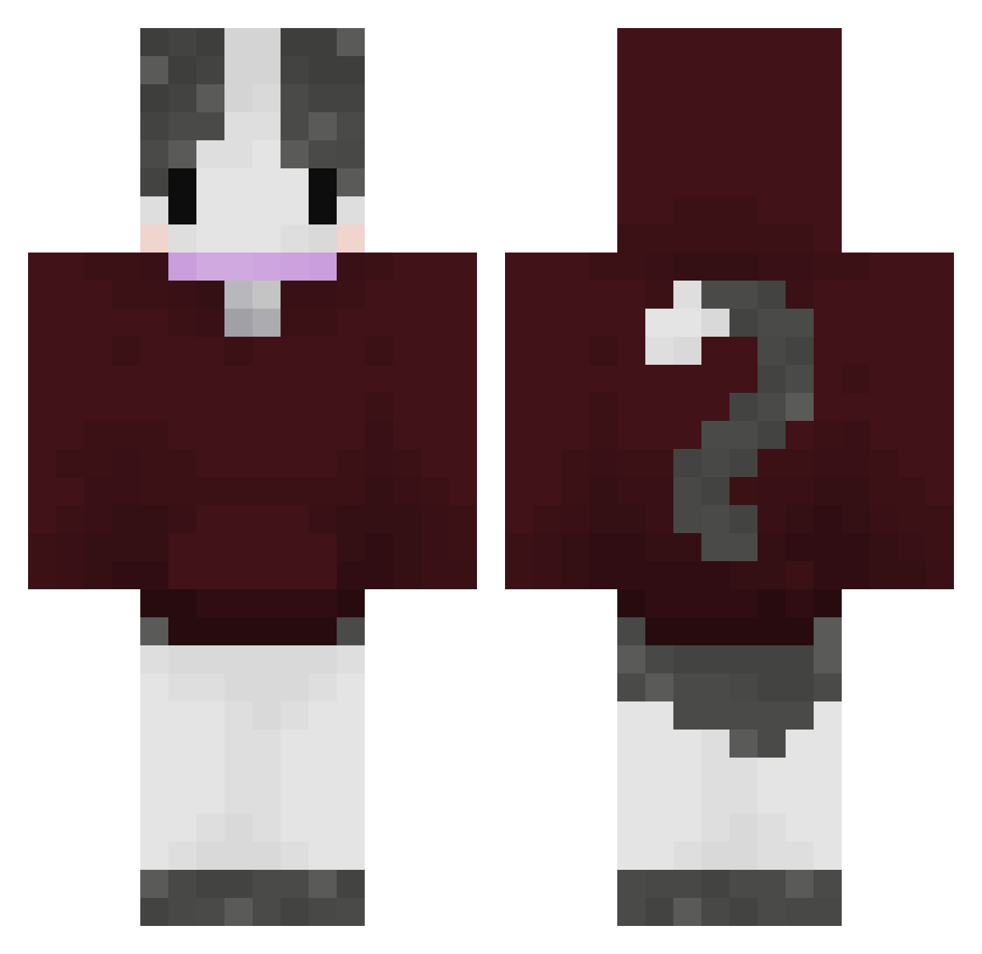 NightEl_ Minecraft skin, front and back view