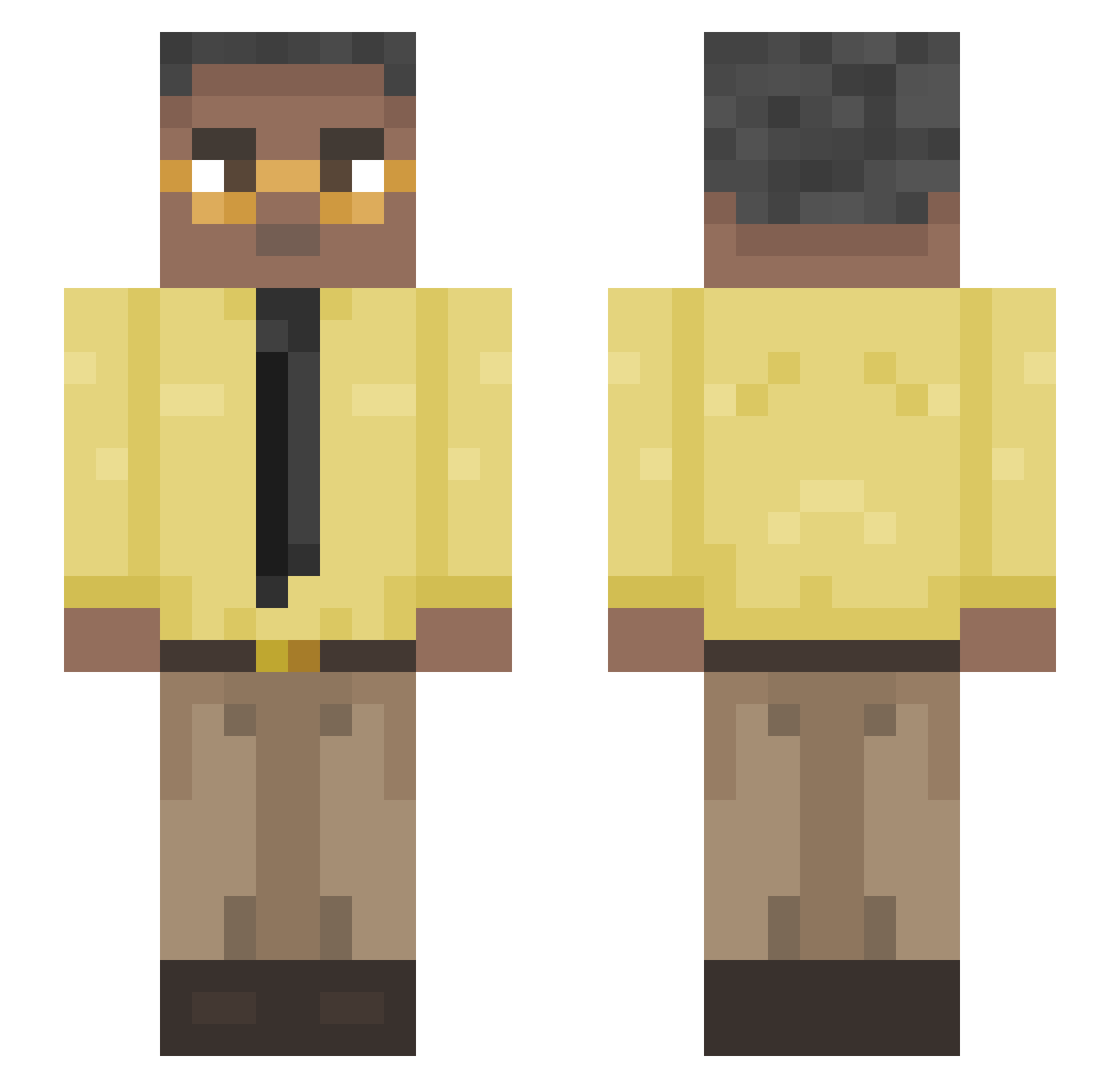 ddhh505 Minecraft skin, front and back view