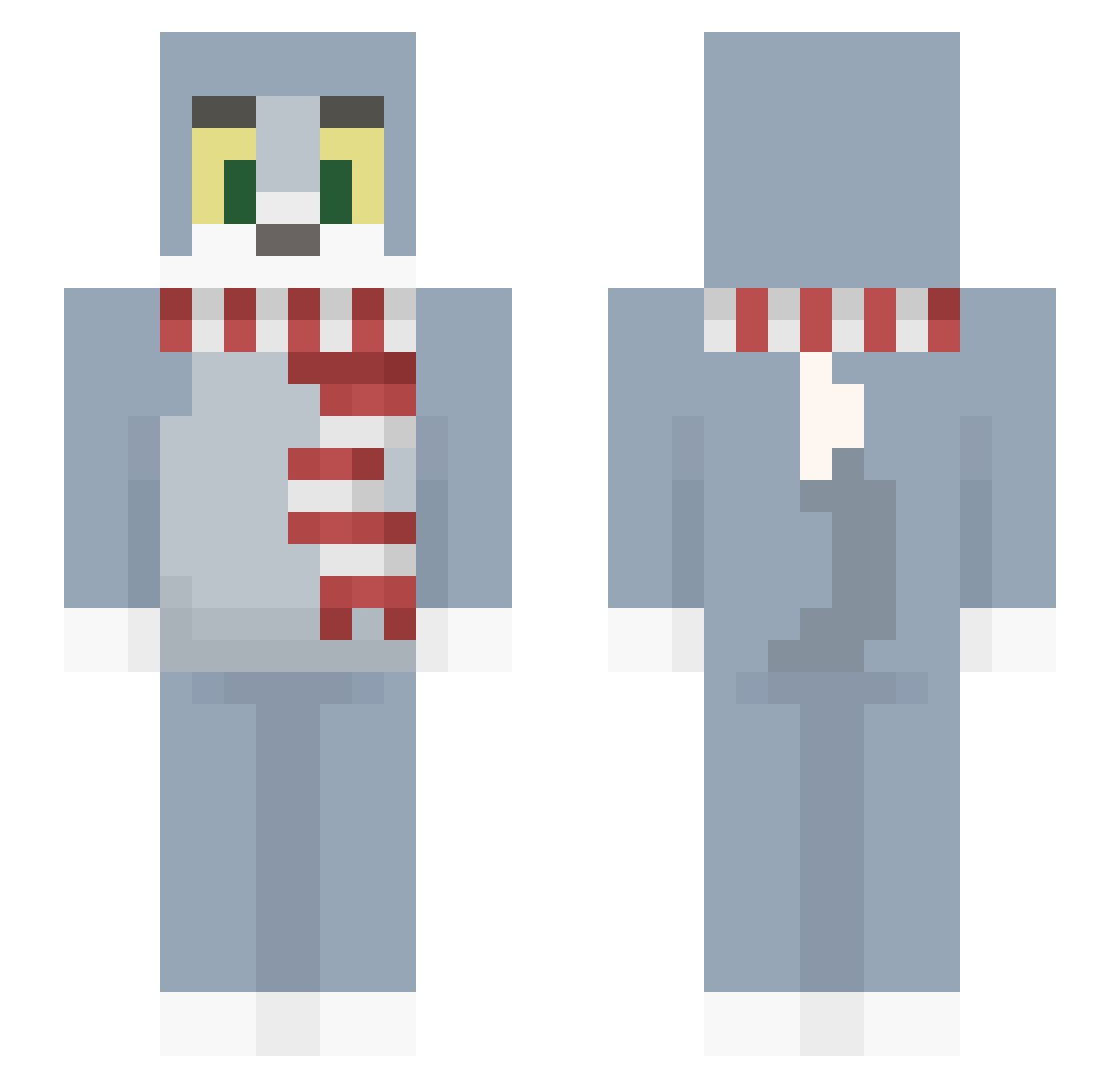 00p_ Minecraft skin, front and back view