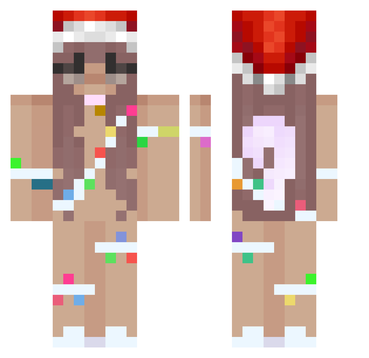 _NieWiem_ Minecraft skin, front and back view