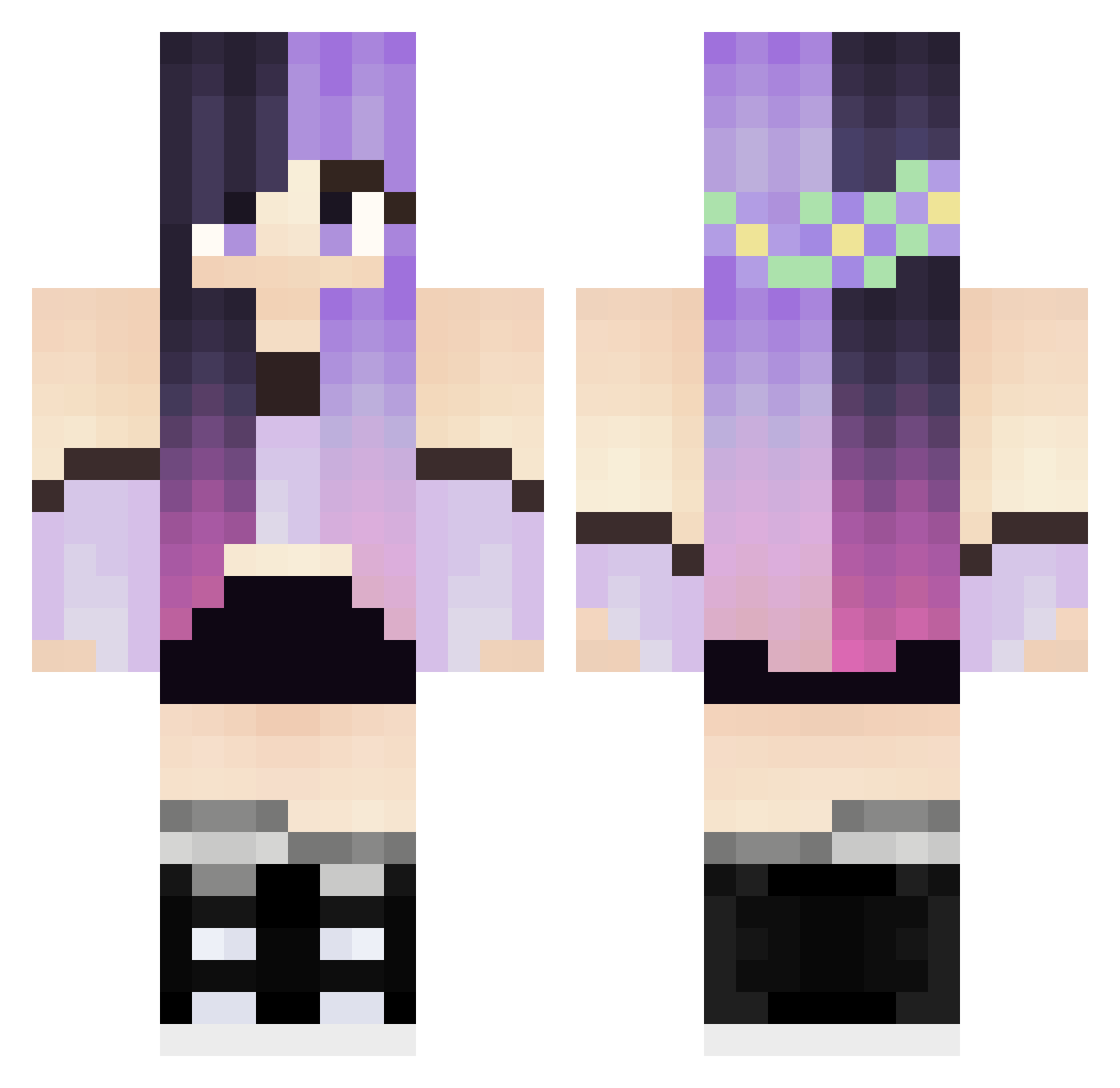 TGCHEclipse Minecraft skin, front and back view
