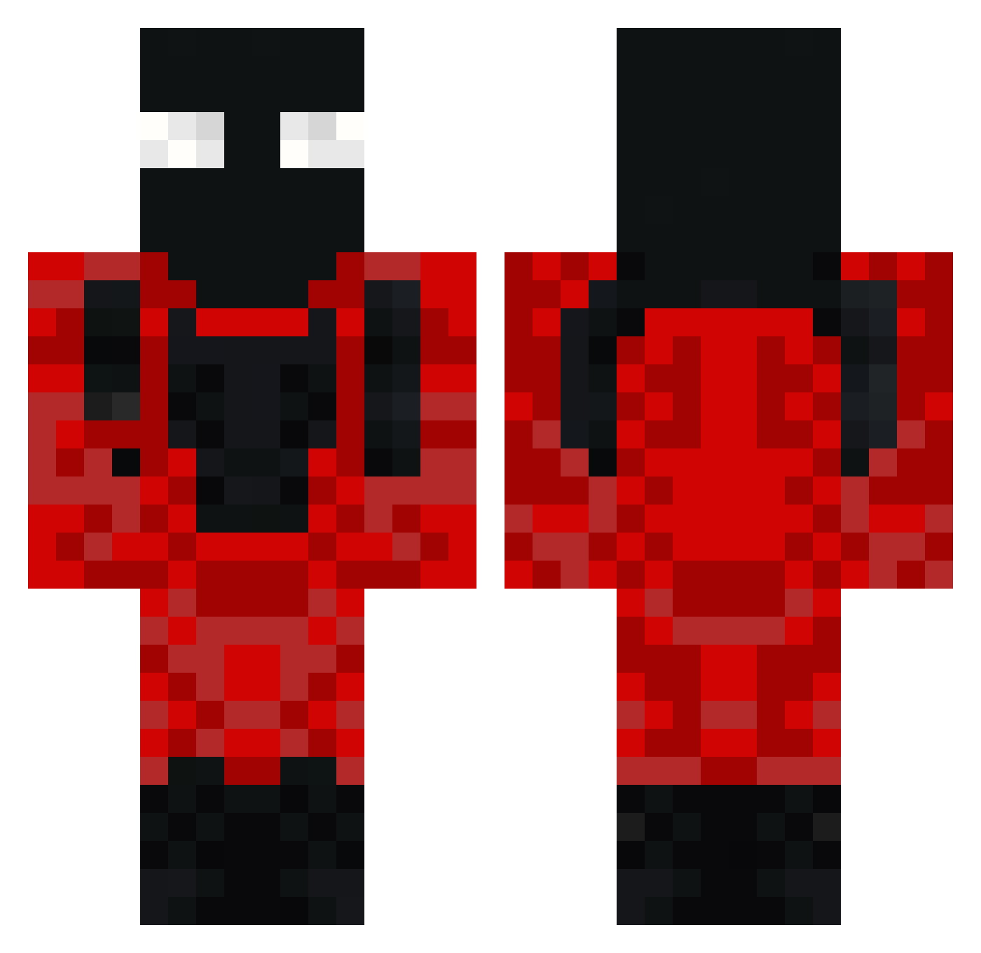 R_yd Minecraft skin, front and back view