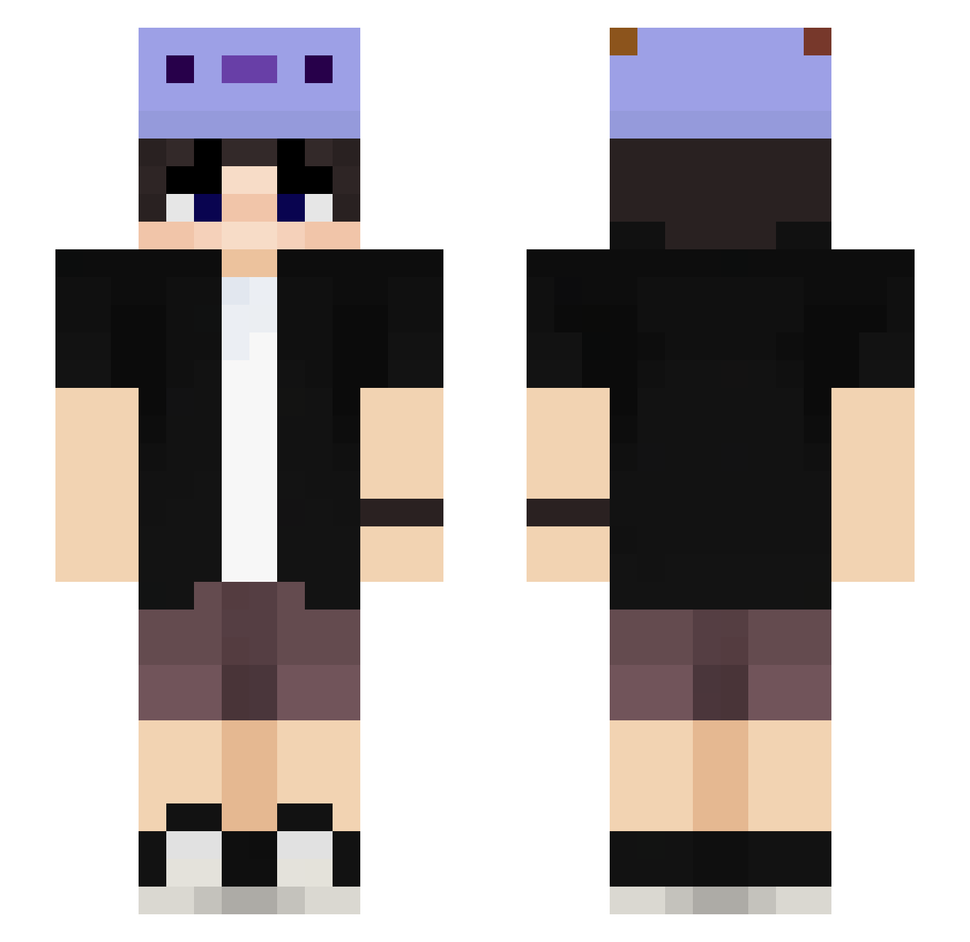 Rexti_ Minecraft skin, front and back view