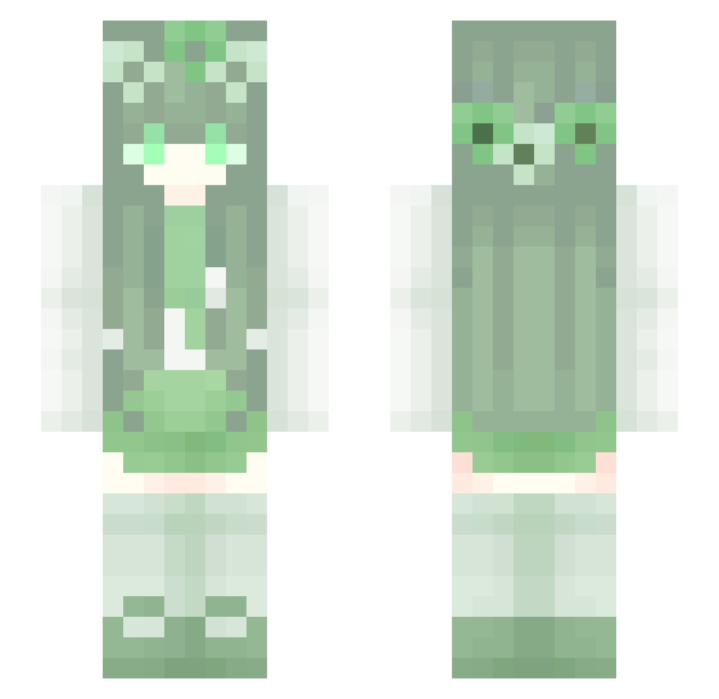 Wang_038 Minecraft skin, front and back view
