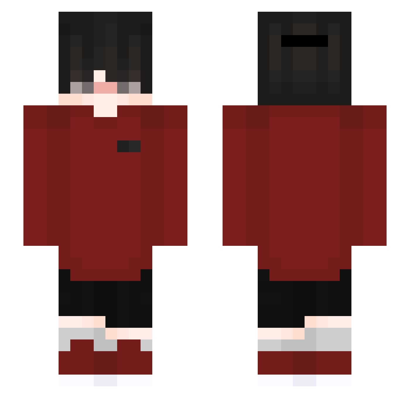 Skoleks_ Minecraft skin, front and back view