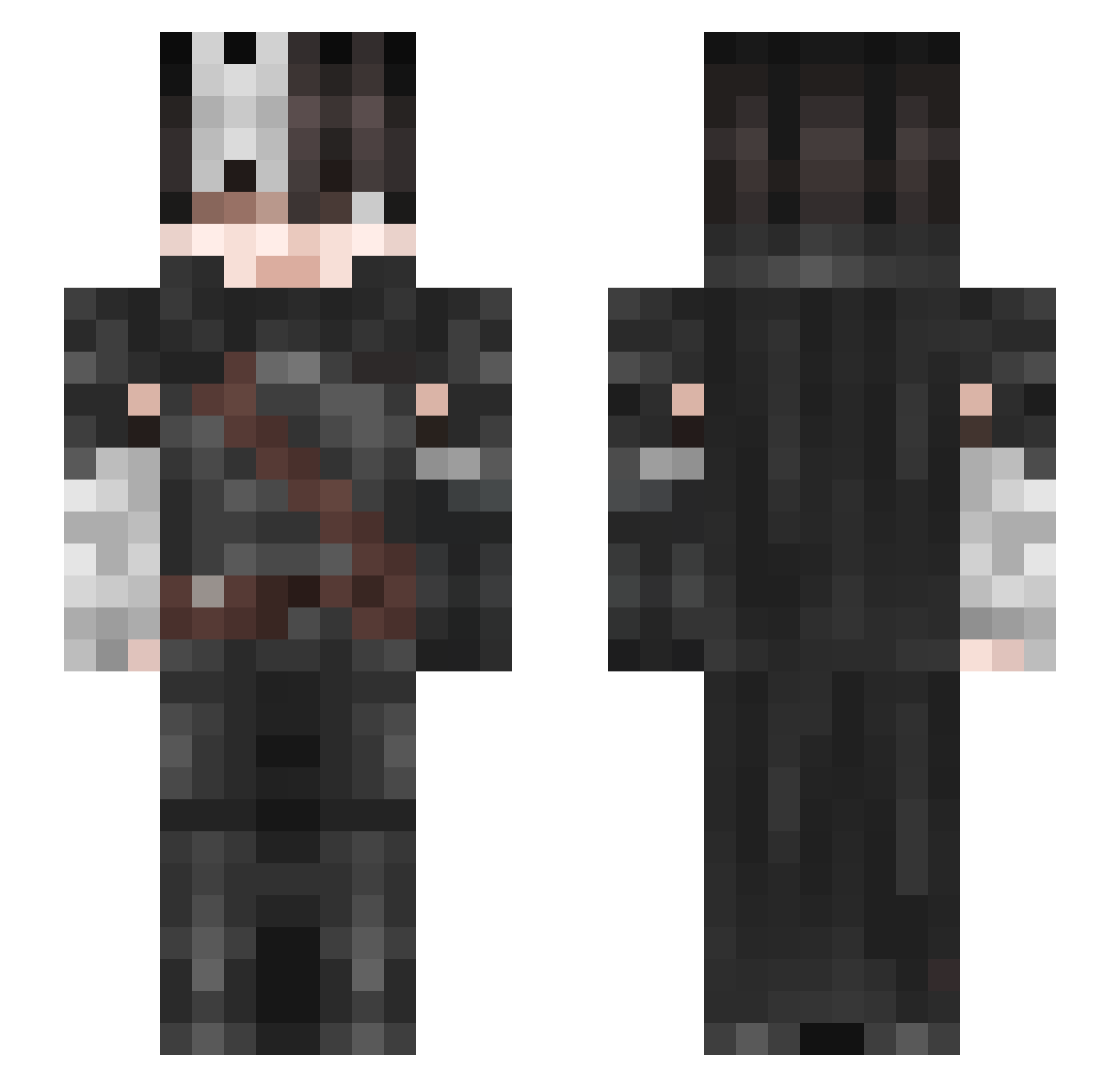 matiofsl Minecraft skin, front and back view