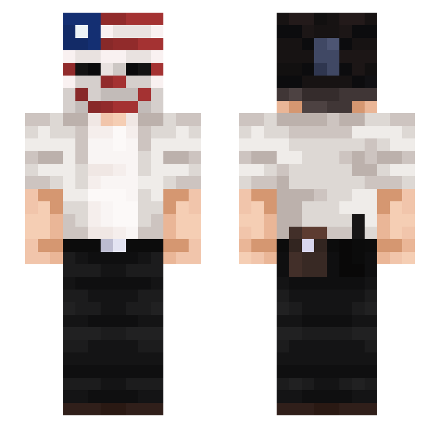 kaira_zero0714 Minecraft skin, front and back view