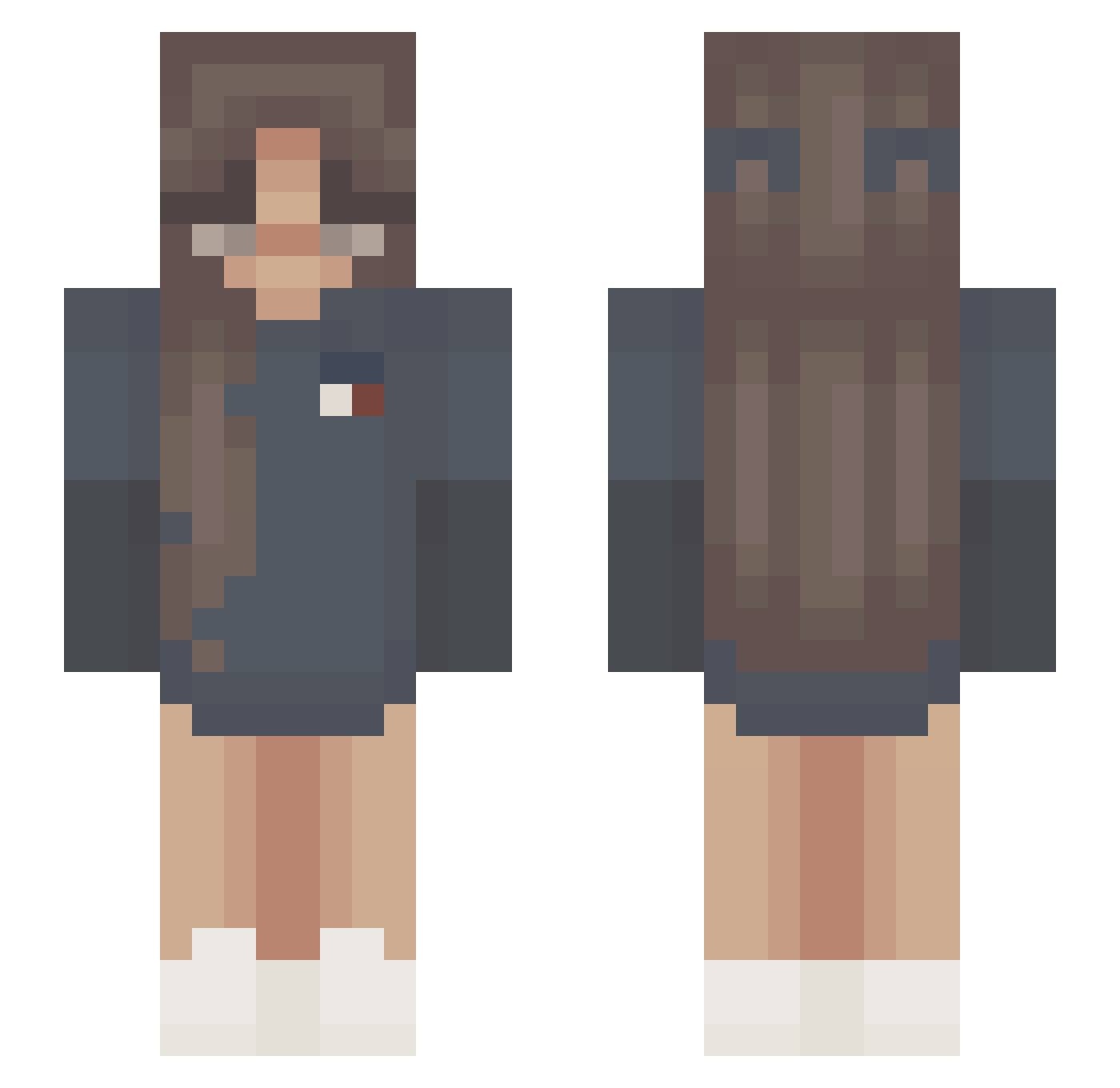 R_05_ Minecraft skin, front and back view