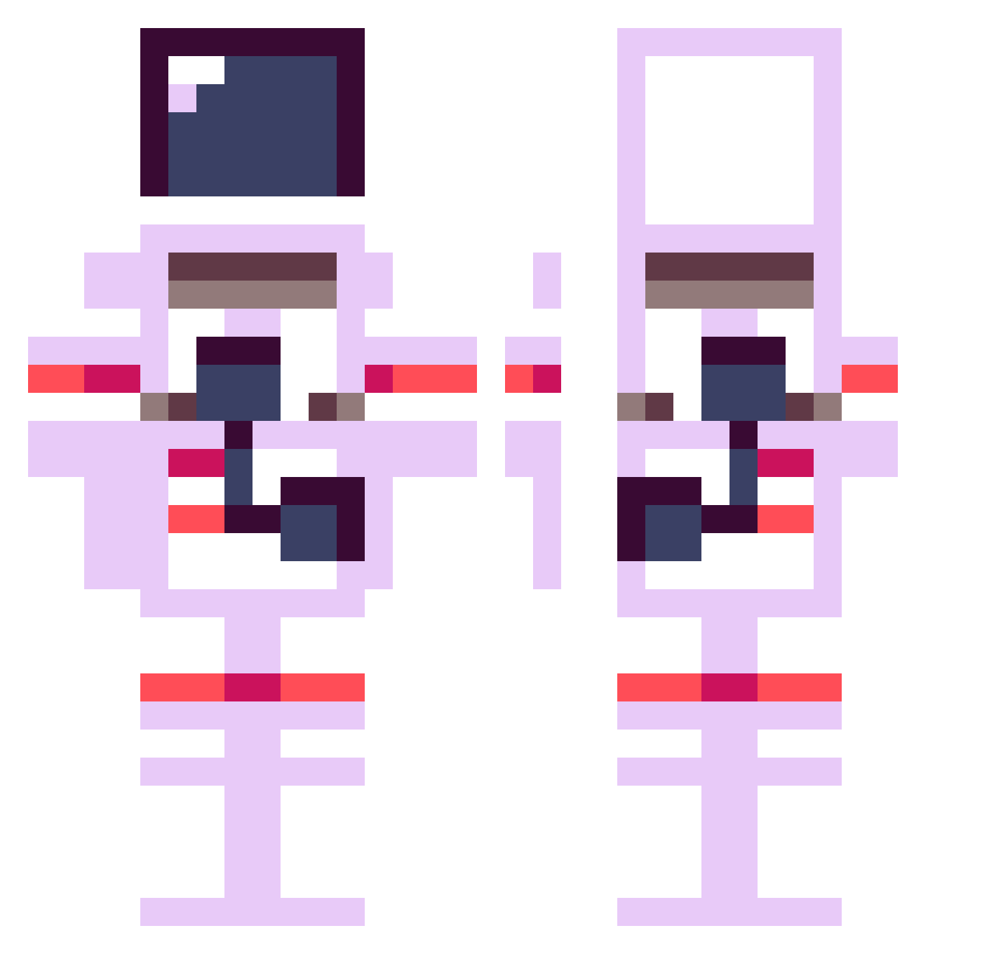 ronkdedonk69 Minecraft skin, front and back view