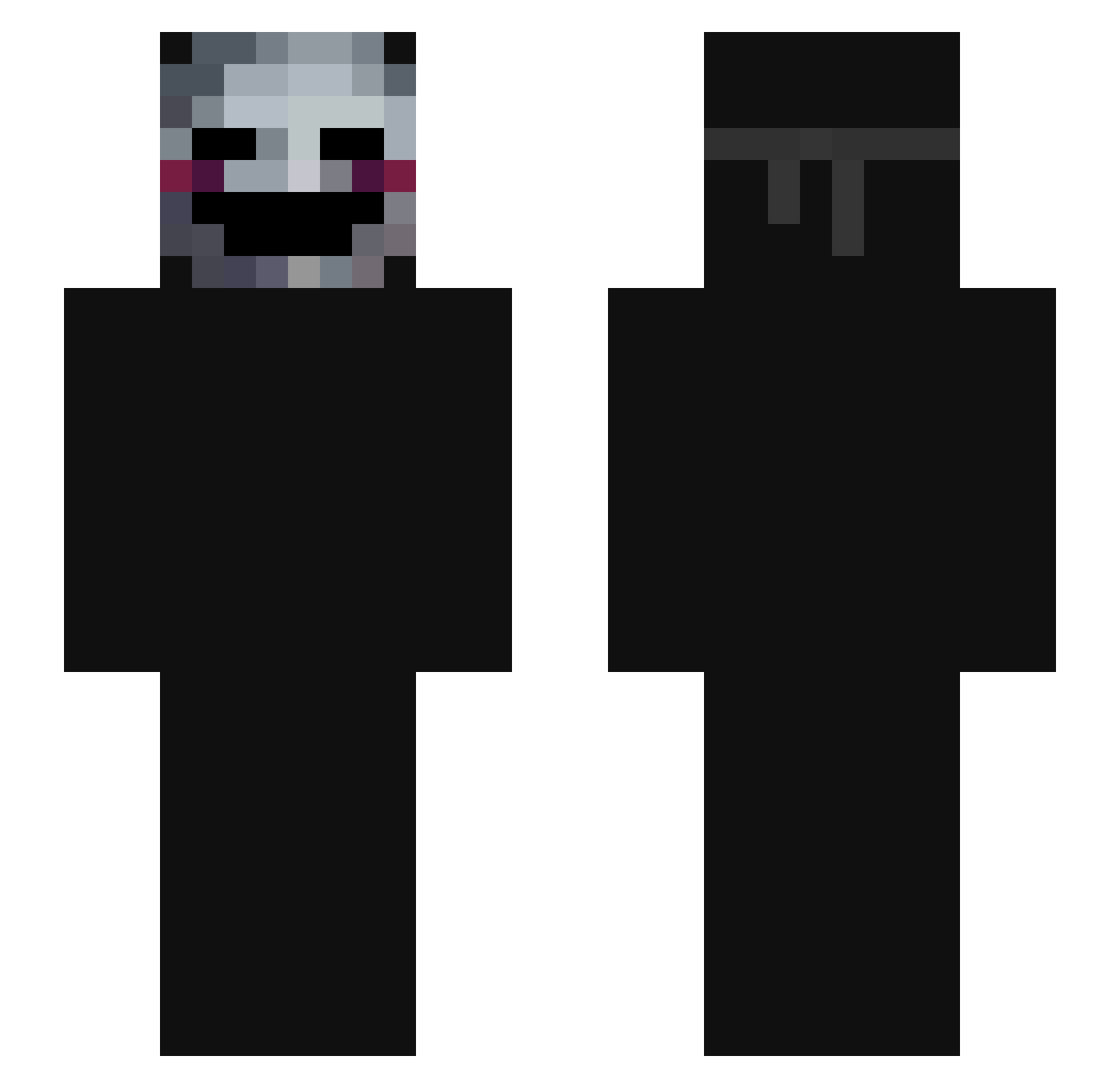 oStyle Minecraft skin, front and back view