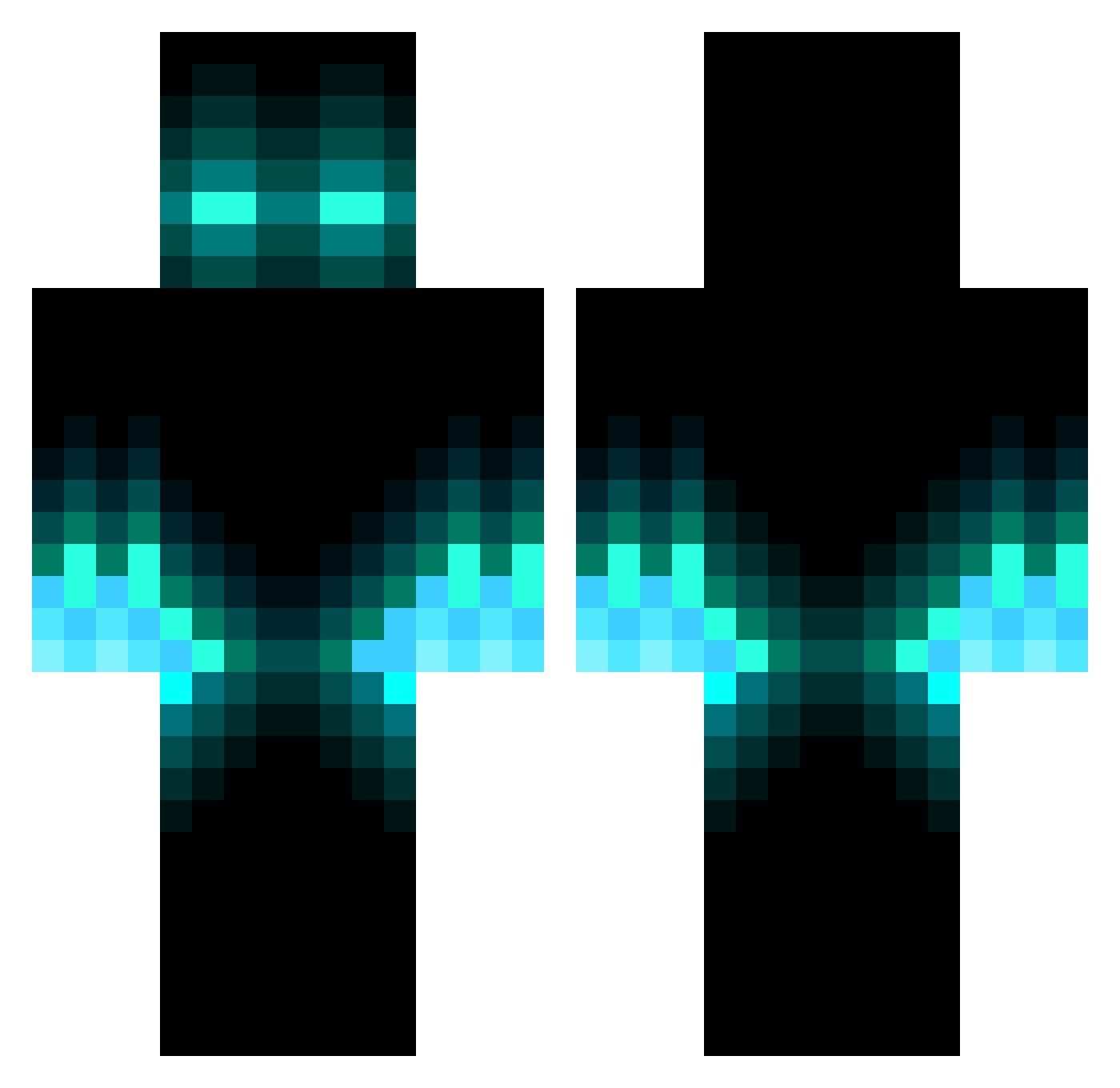shadow8075 Minecraft skin, front and back view