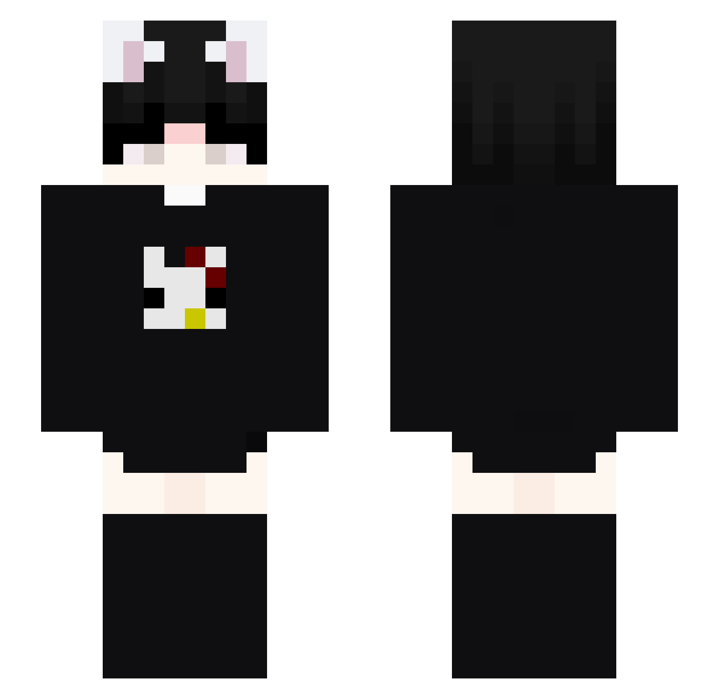 rakker_11 Minecraft skin, front and back view