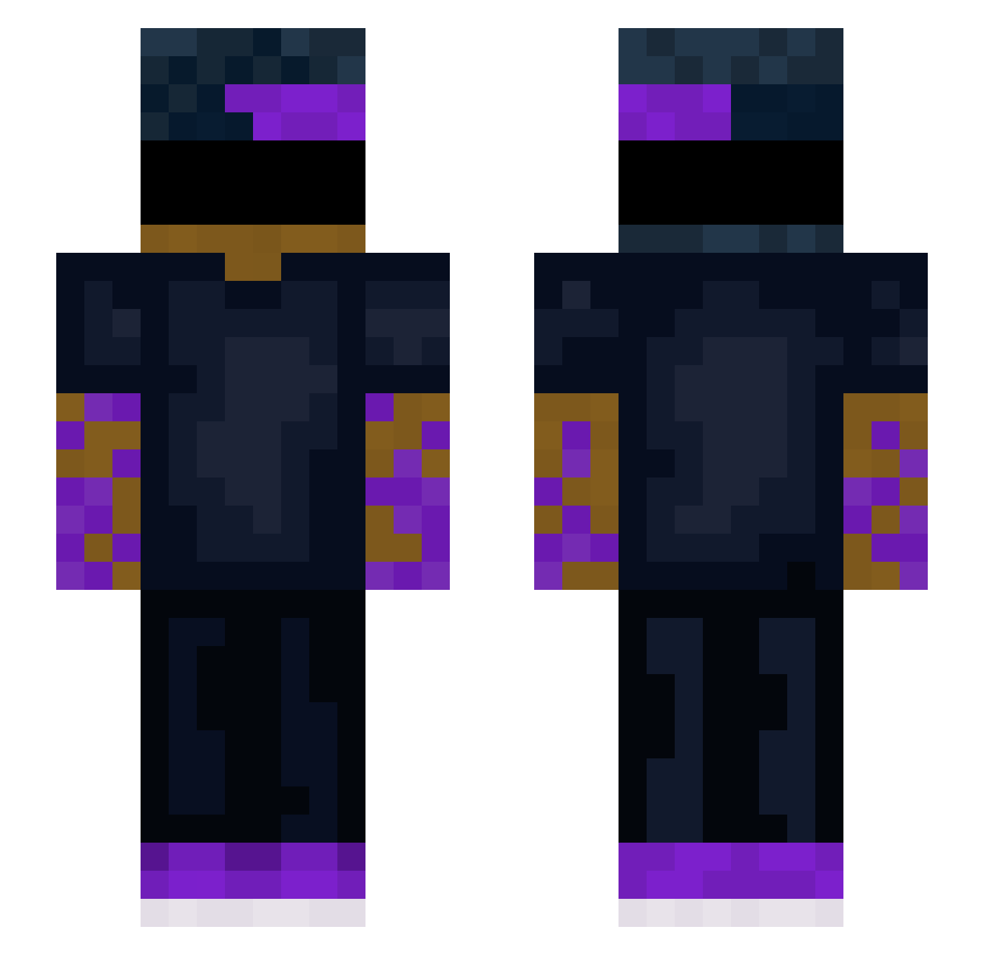 Rodas_27 Minecraft skin, front and back view