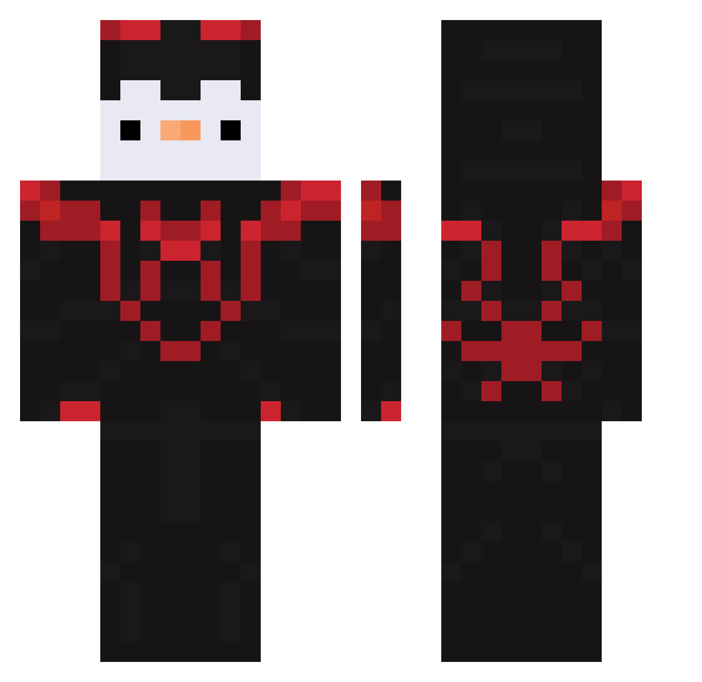 CristianoEnrola Minecraft skin, front and back view