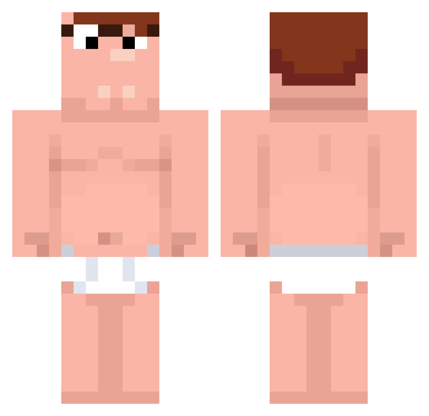 FishwithMILK58 Minecraft skin, front and back view