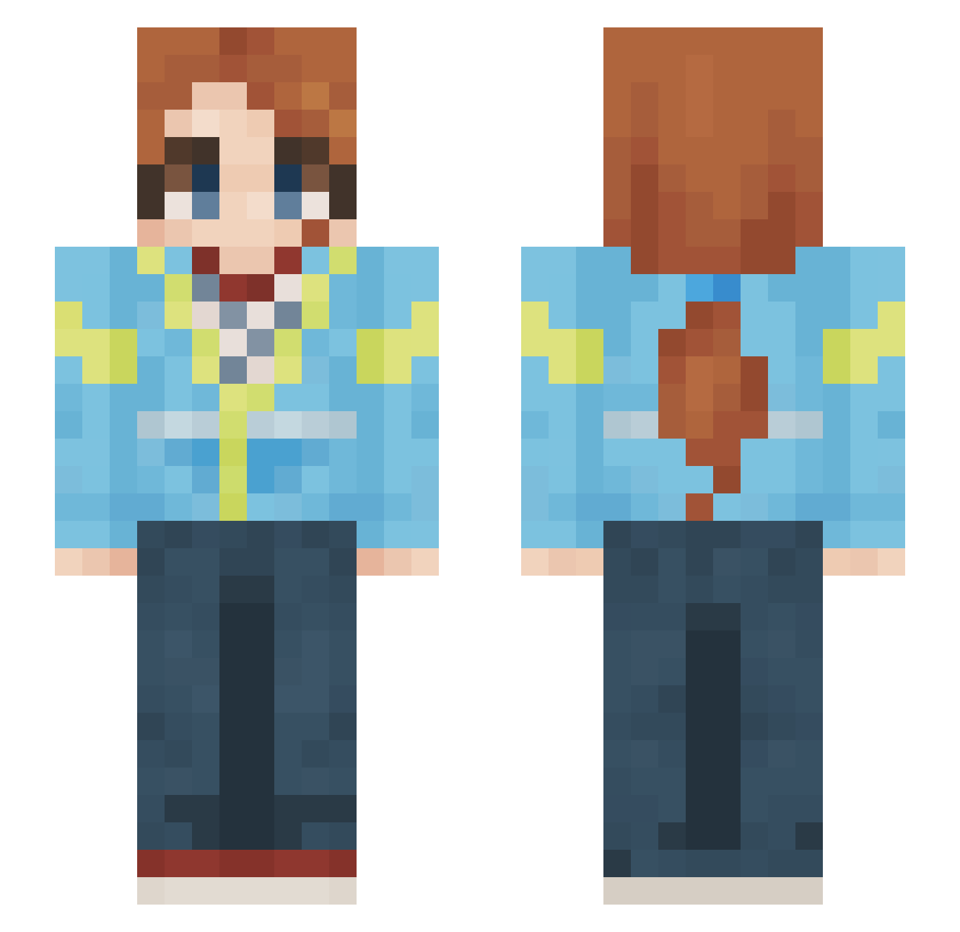 Carson_1112 Minecraft skin, front and back view