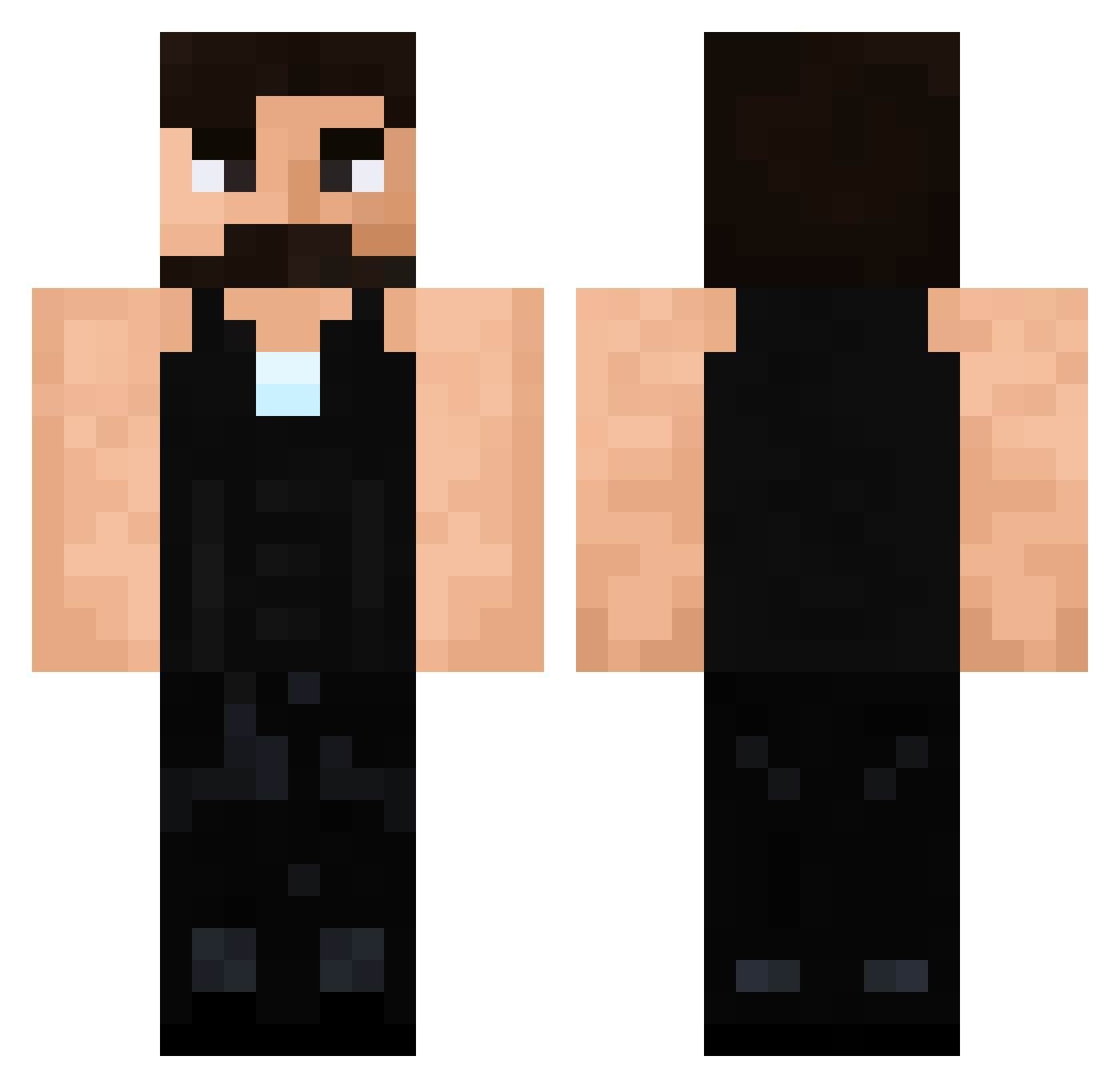 xsuchy1 Minecraft skin, front and back view