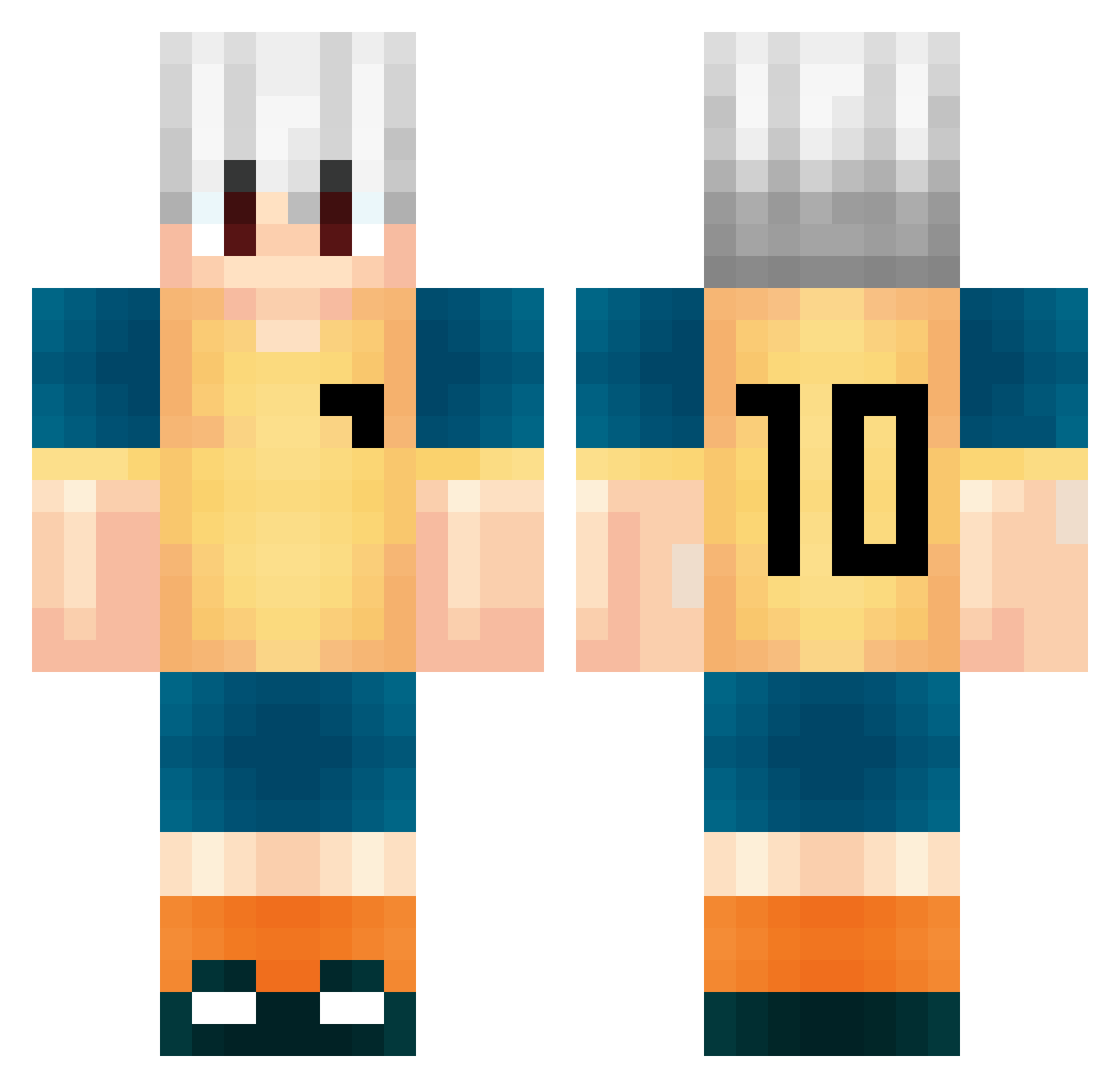 Erihu_ Minecraft skin, front and back view