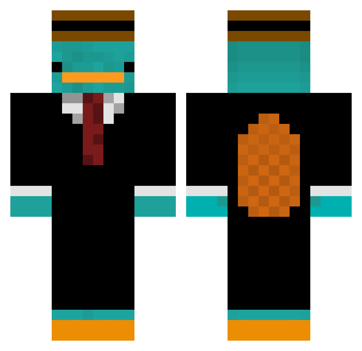HannahM_24 Minecraft skin, front and back view