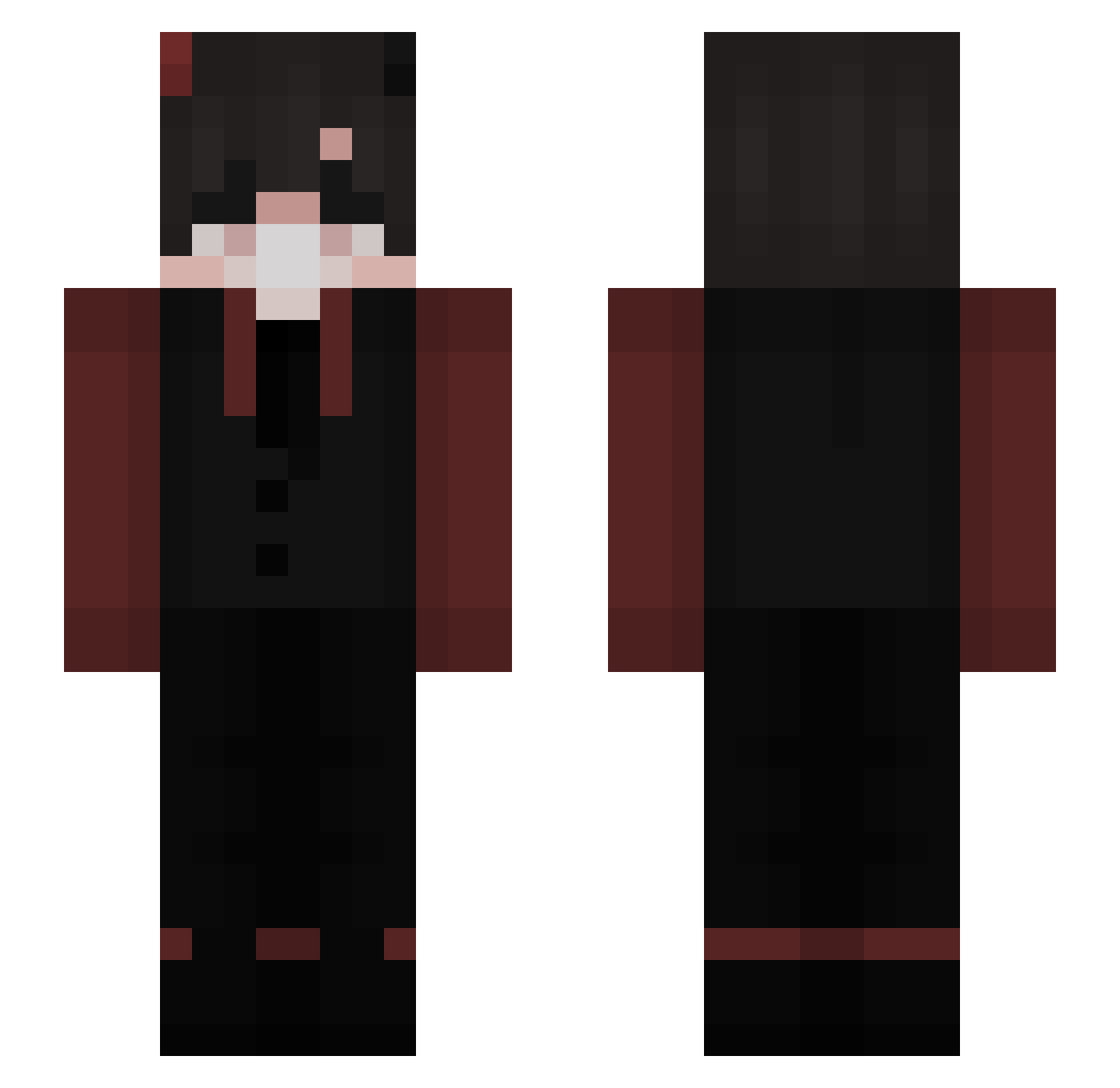 Sangranter Minecraft skin, front and back view