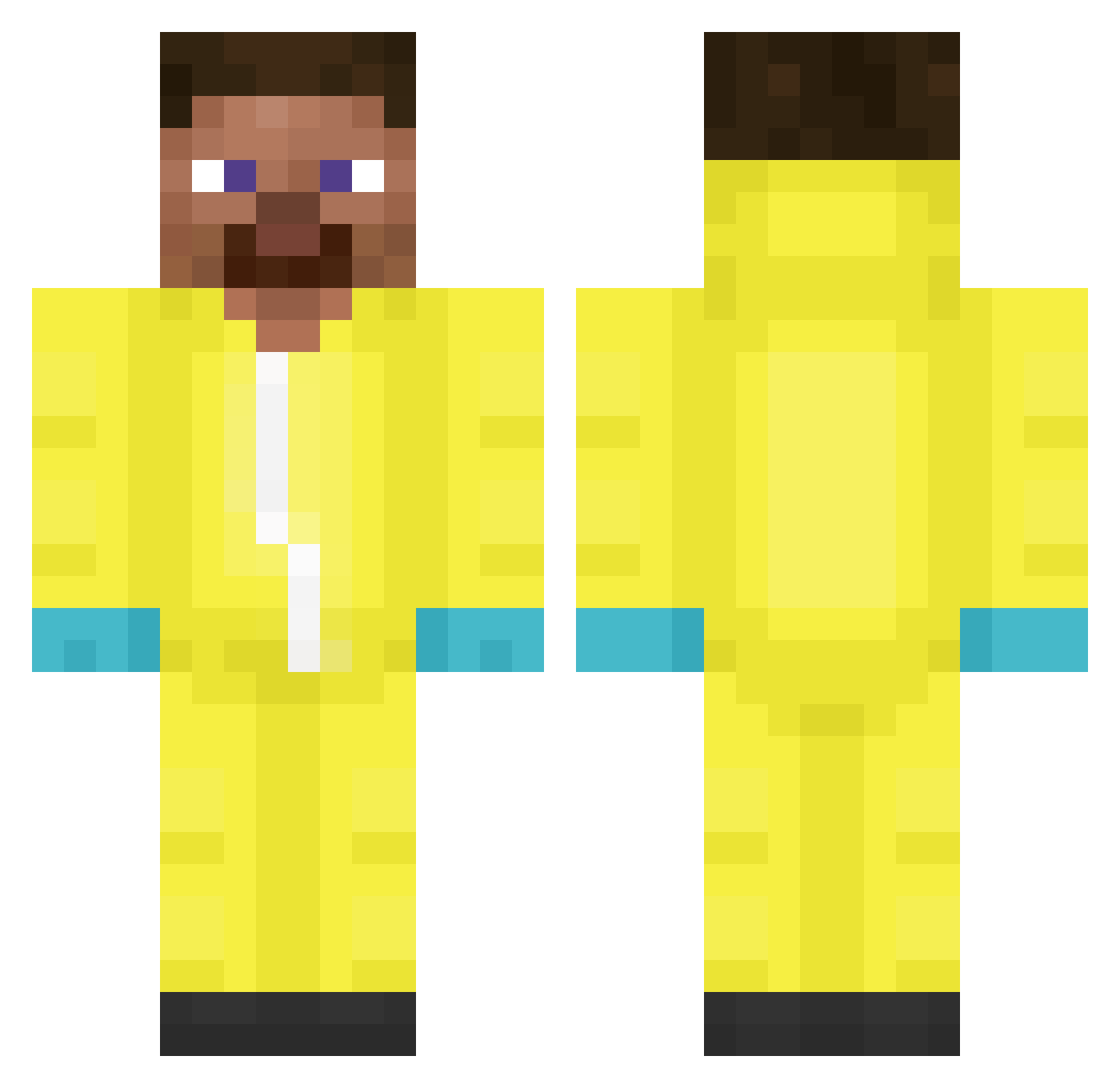 Thatonefatguy08 Minecraft skin, front and back view