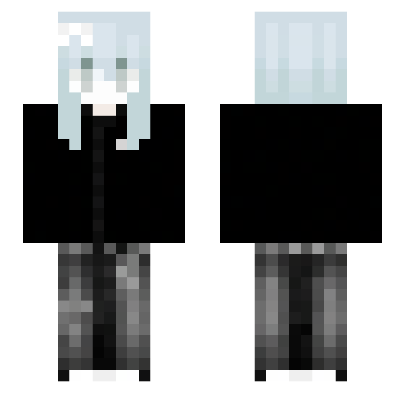 z2avsFather Minecraft skin, front and back view